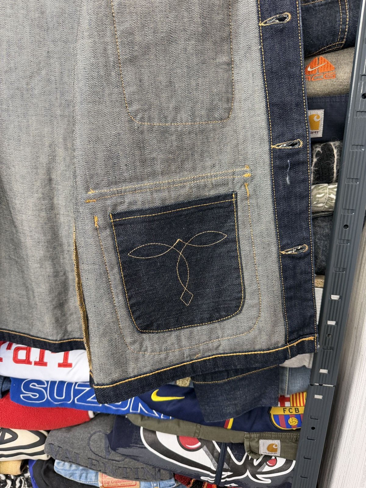 RRL Ralph Lauren RRL Double RL Denim Washed Truck Jacket Size US M / EU 48-50 / 2 - 12 Thumbnail