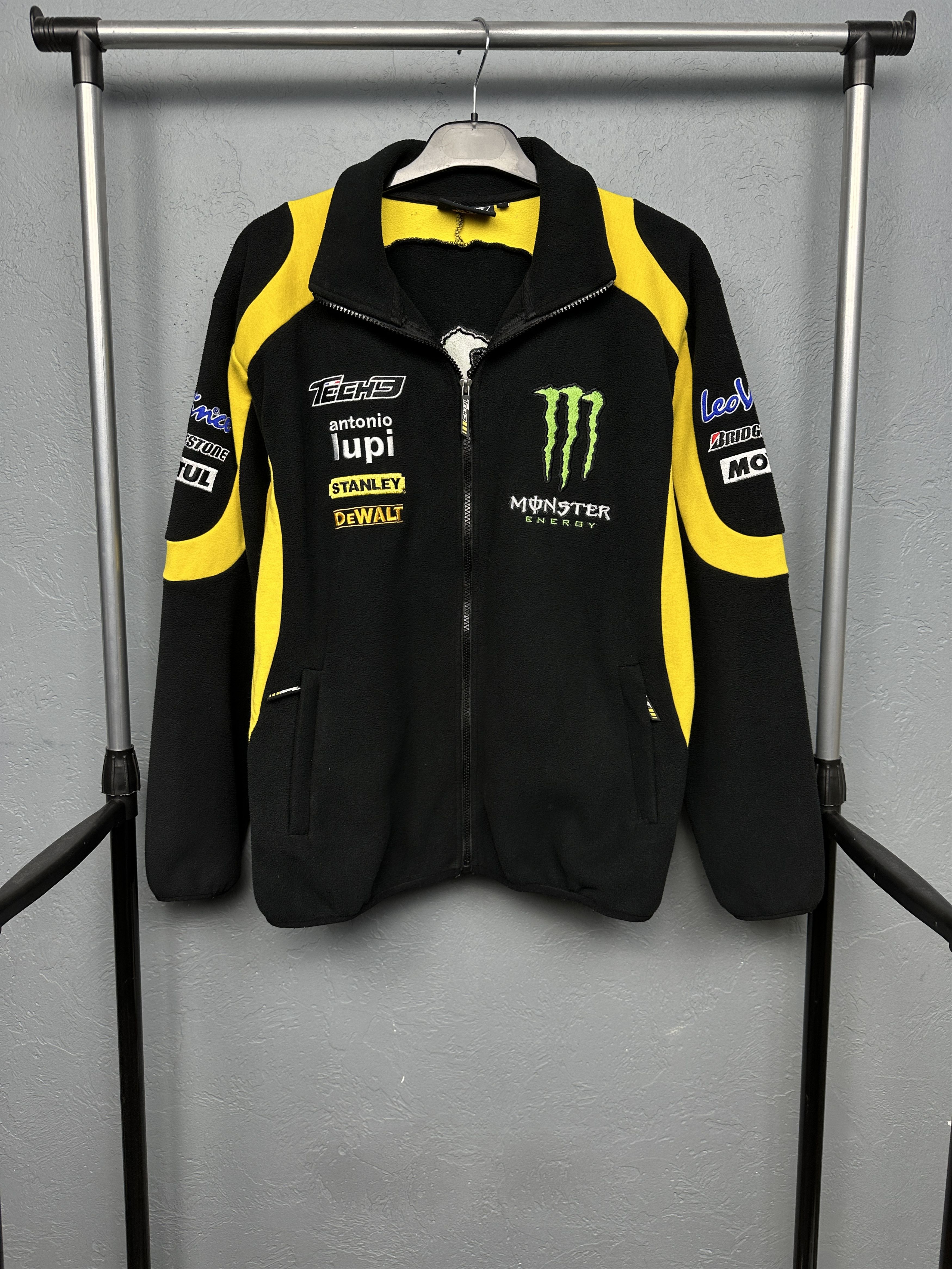 Vintage Tech3 Monster Racing Team Vintage Mens Fleece Jacket Y2K Size US XS / EU 42 / 0 - 1 Thumbnail