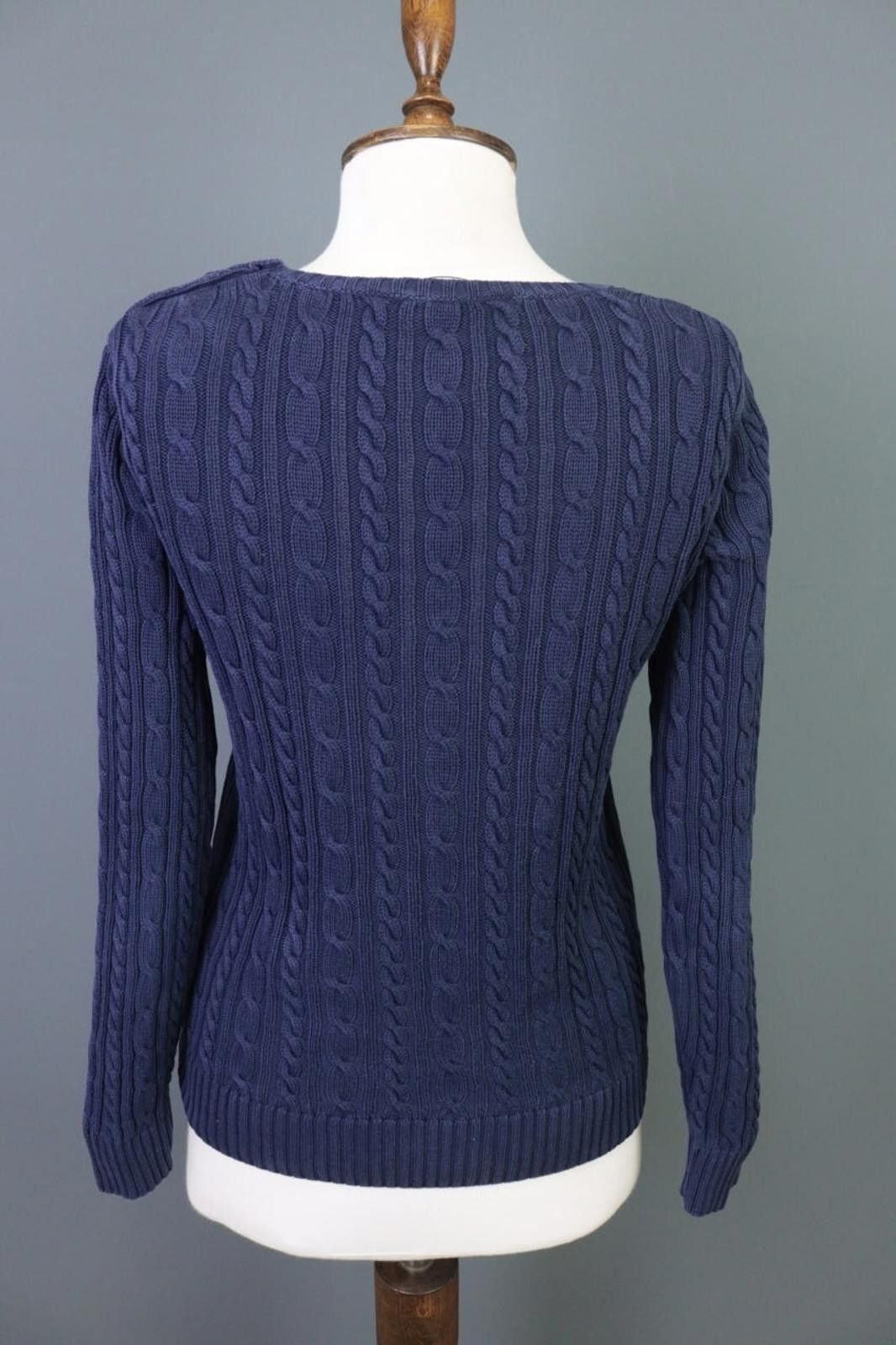 Polo Ralph Lauren Ralph Lauren Blue Cable Knit Crew Neck Sweater Size S Size S / US 4 / IT 40 - 7 Thumbnail