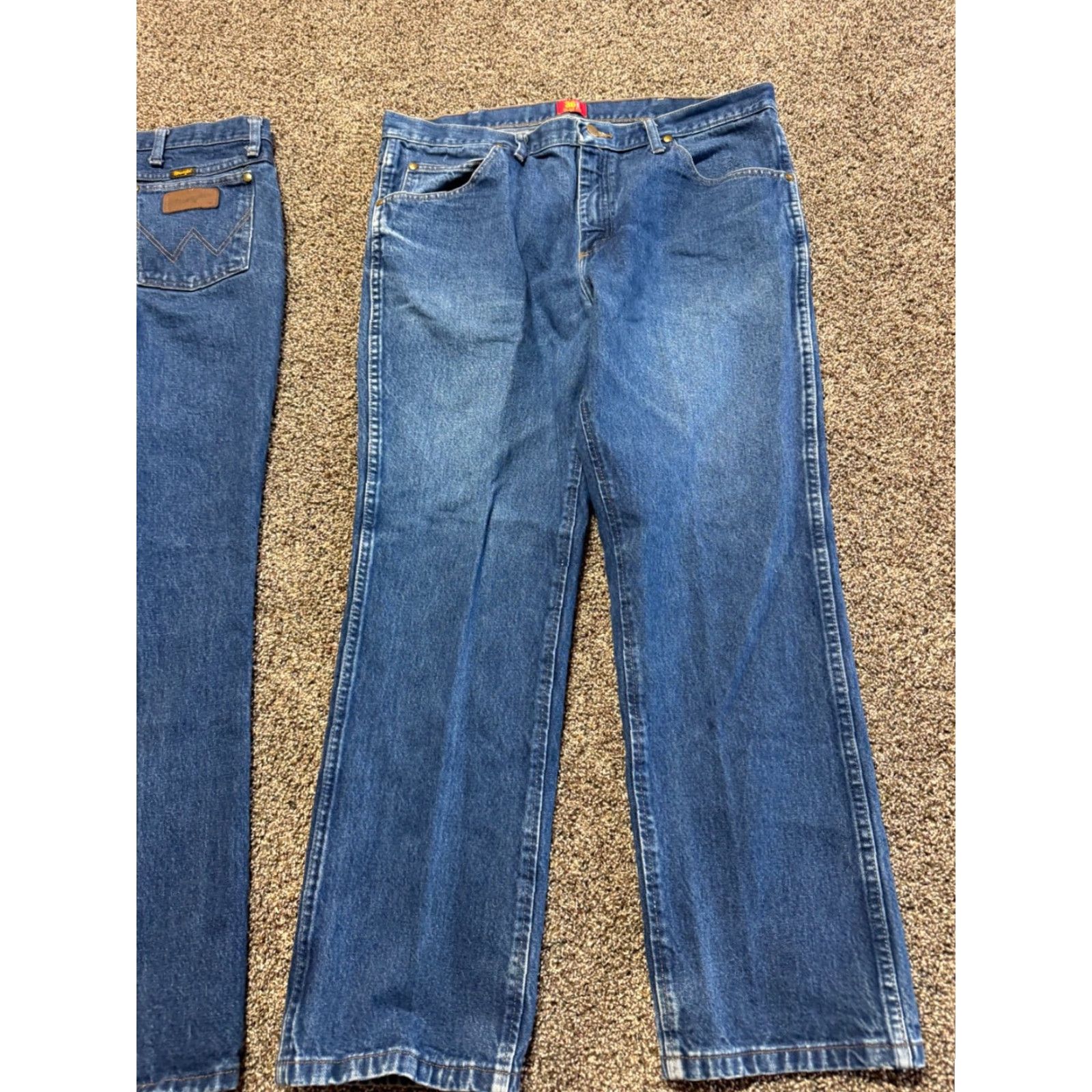 Wrangler Wrangler Jeans Men's 38 Slim Bootcut 36MWZ Blue Denim 30 Inseam 5-Pocket Regular Size 38 Zip Size US 38 / EU 54 - 6 Thumbnail