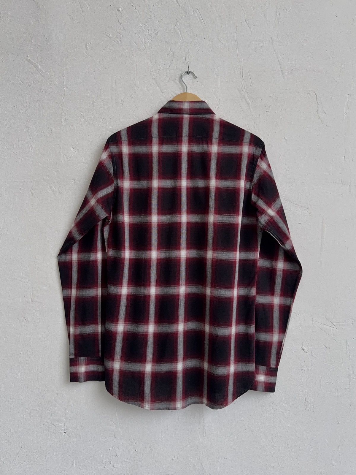 Saint Laurent Paris 2014 Saint Laurent Hedi Slimane era Check Shirt Size US M / EU 48-50 / 2 - 2 Thumbnail