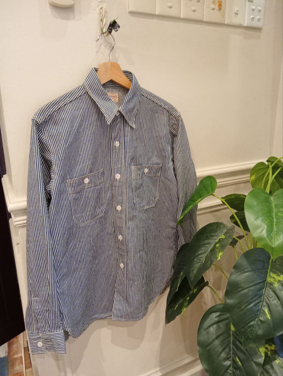 Toyo Enterprises HEADLIGHT by TOYO ENTERPRISES HICKORY DENIM SHIRT Size US M / EU 48-50 / 2 - 1 Thumbnail