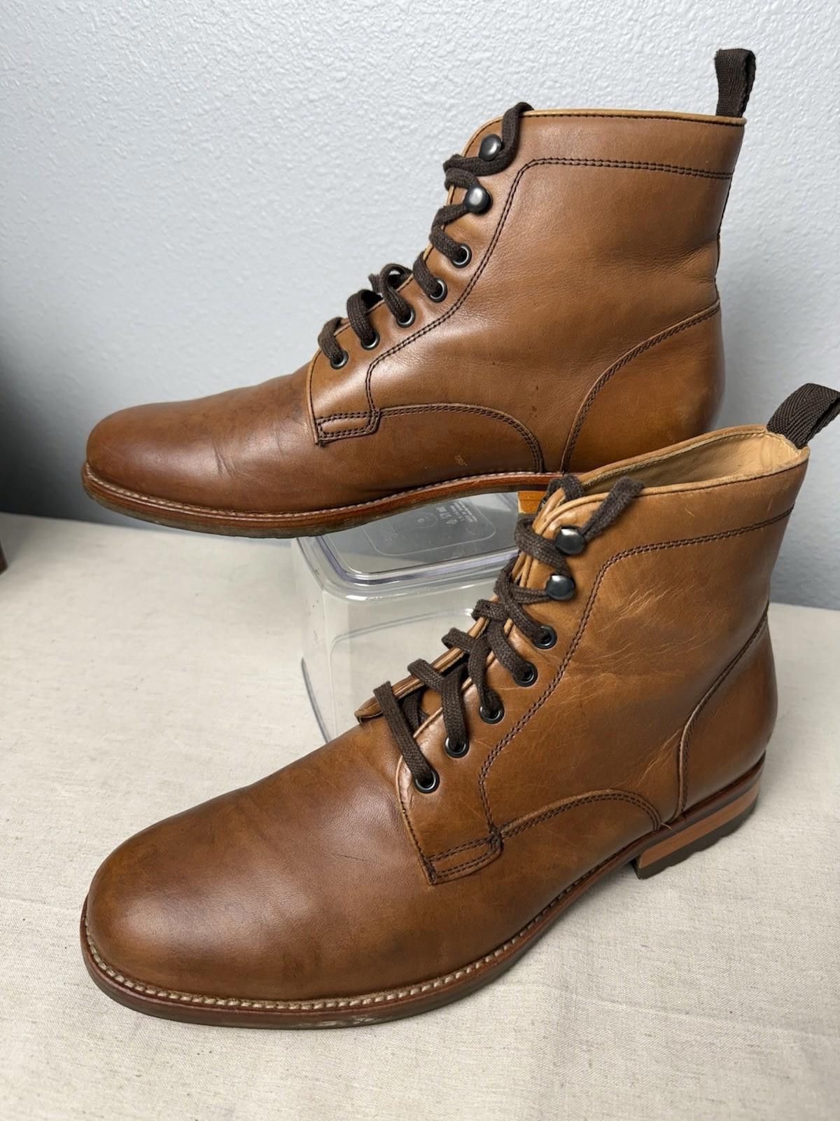 Nordstrom John W. Nordstrom Brown Leather Plain Toe Boot Men’s 8.5M Size US 8.5 / EU 41-42 - 2 Thumbnail