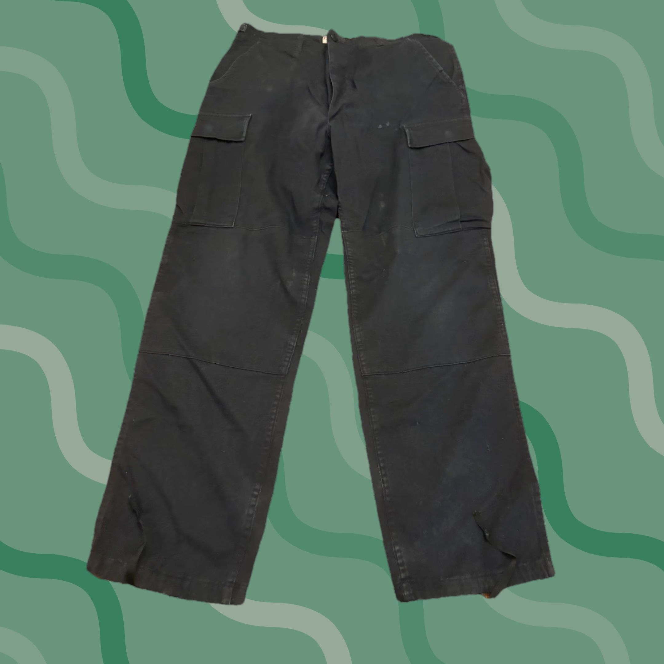 Propper VINTAGE PROPPER Combat Tactical Regular Cargo Pants Black Size M Men Pants Cargo Pocket Army Theme 32in Inseam Regular Fit Mens Size US 31 - 1 Thumbnail
