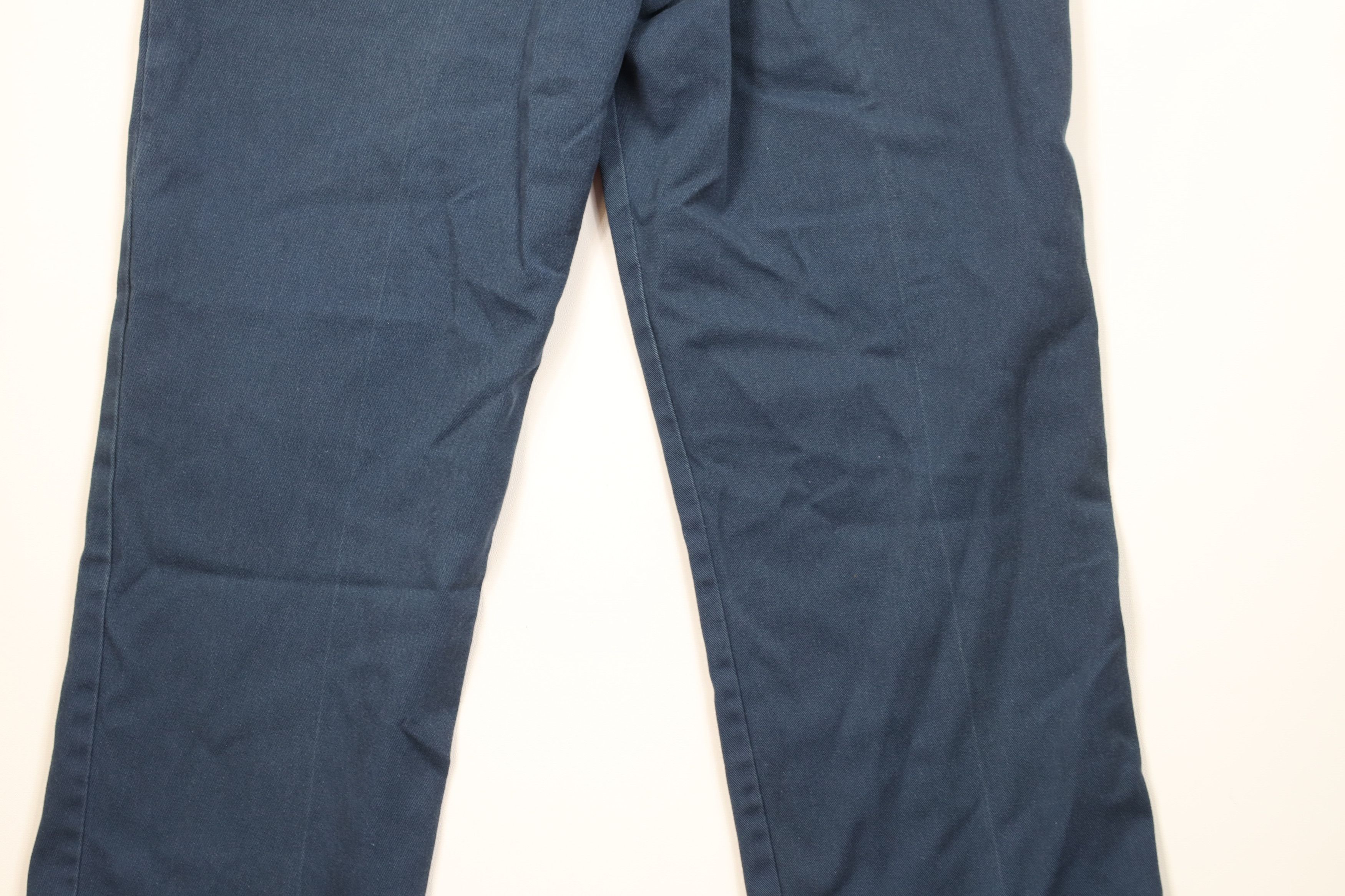 Dickies Vintage 90s Y2K Dickies Wide Leg Workwear Pants Navy Blue Size US 34 / EU 50 - 13 Thumbnail