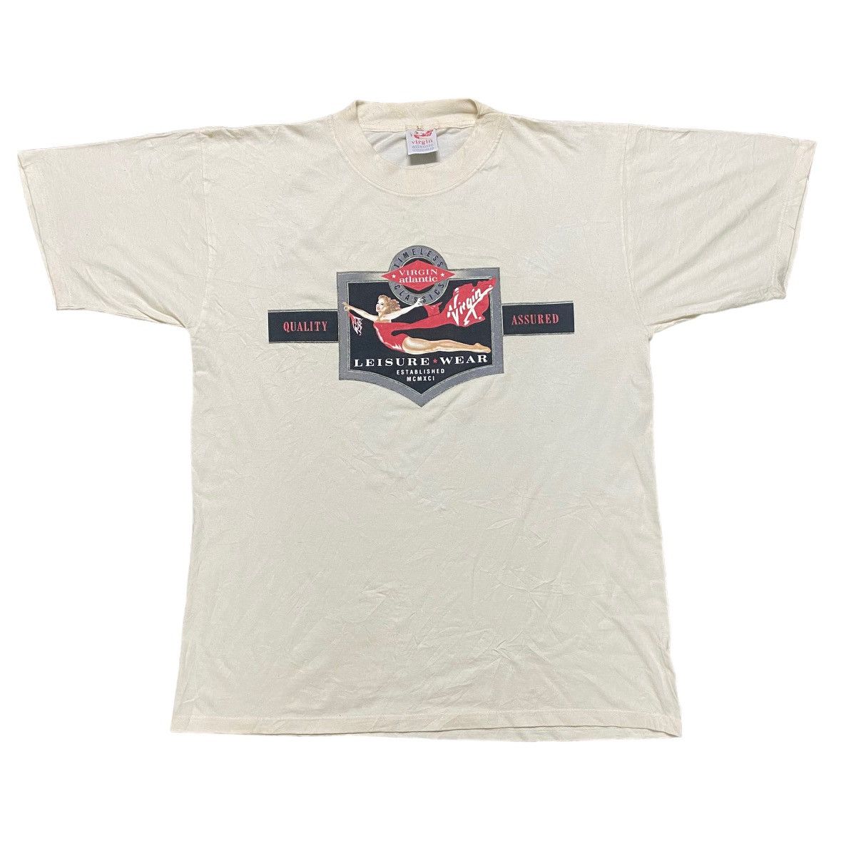 Vintage Vintage Virgin Atlantic Shirt Size US L / EU 52-54 / 3 - 1 Thumbnail
