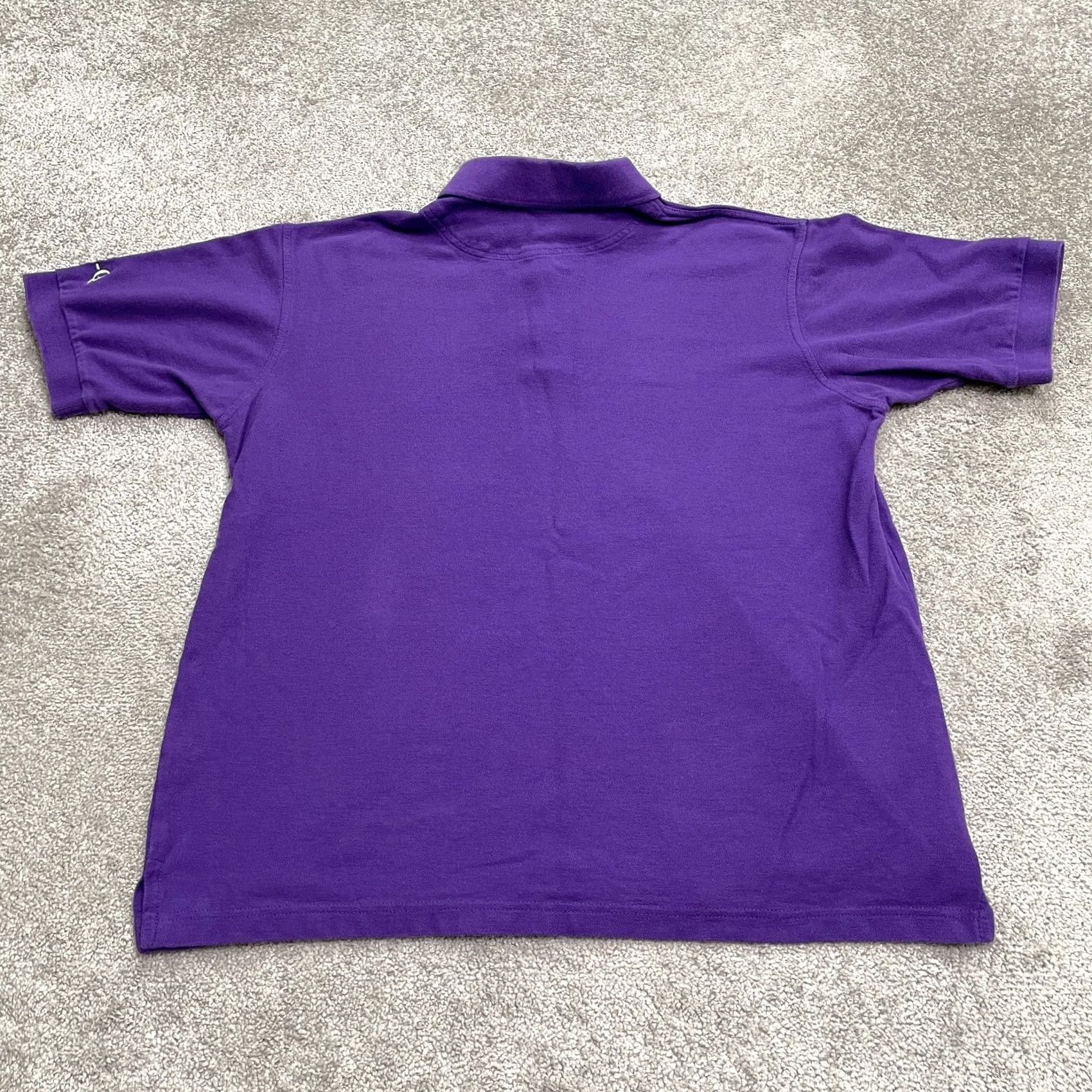 Vintage Hartwell Polo Shirt Mens Large Purple Combed Cotton Short Sleeve Classic Casual Regular Fit Shirt Size US L / EU 52-54 / 3 - 2 Thumbnail