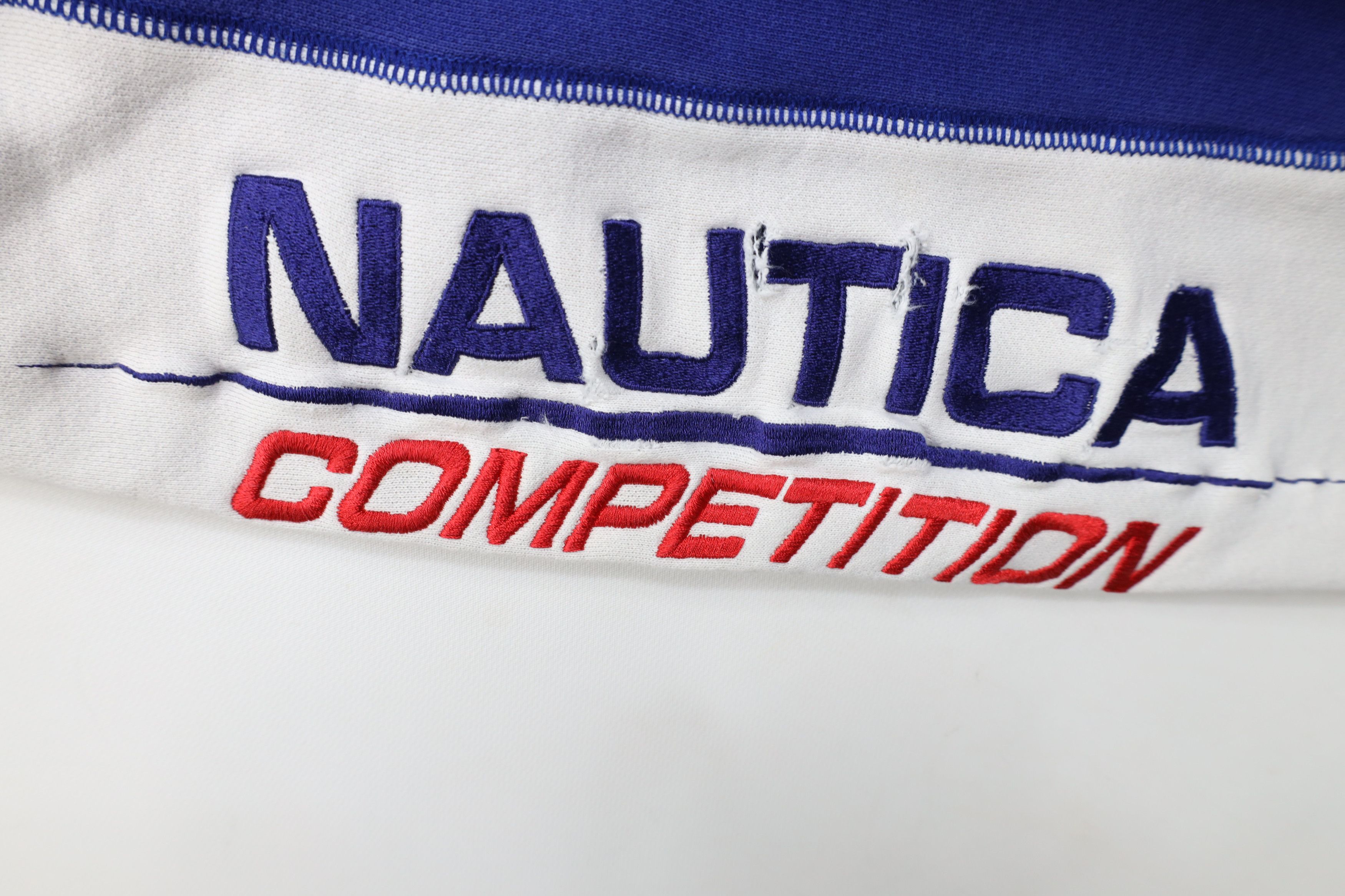 Nautica × Vintage Vintage 90s Nautica Competition Spell Out Sweatpants Shorts Size US 38 / EU 54 - 5 Thumbnail