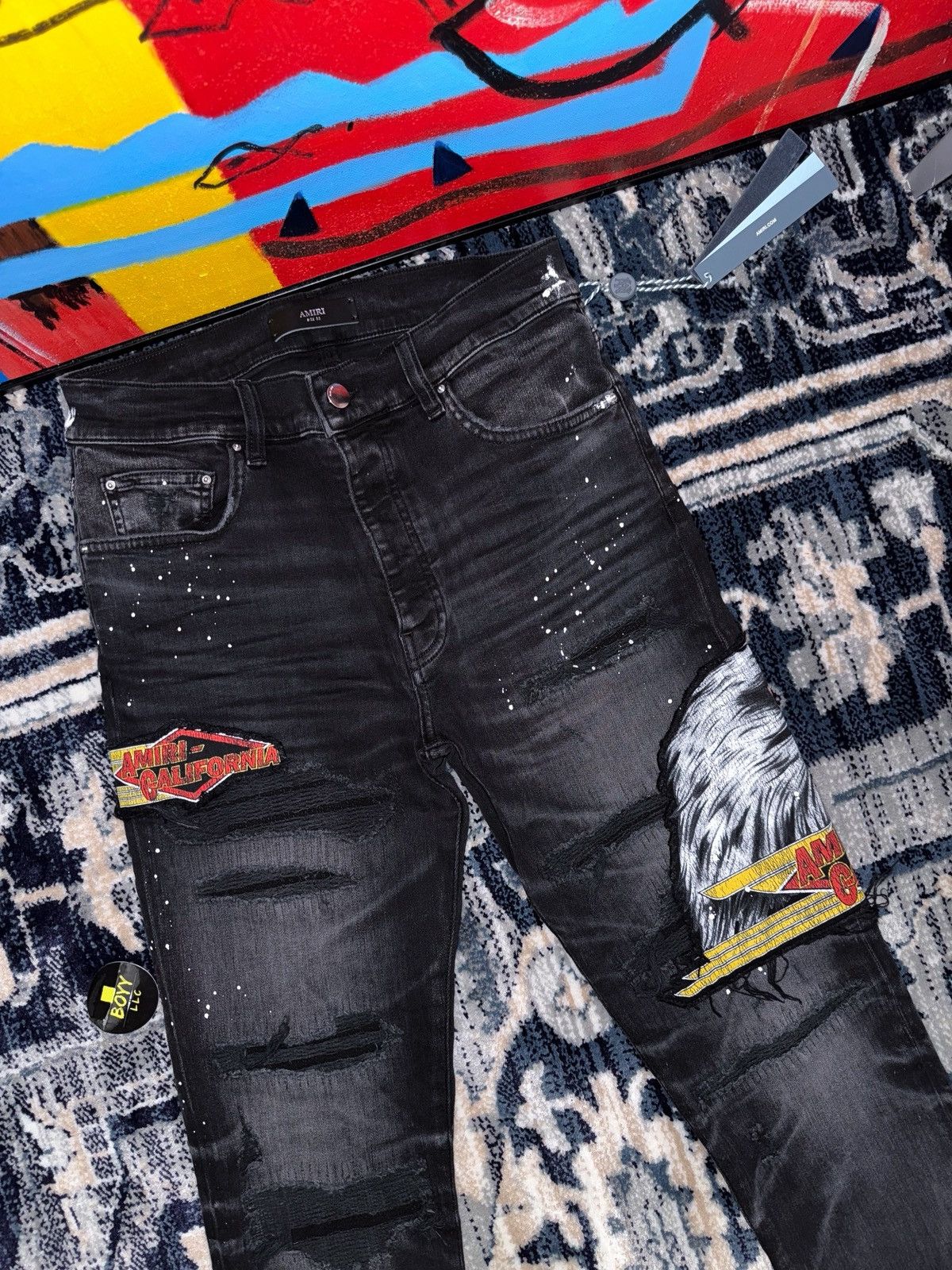 Amiri Amiri California eagle patch jeans Size US 32 / EU 48 - 4 Thumbnail
