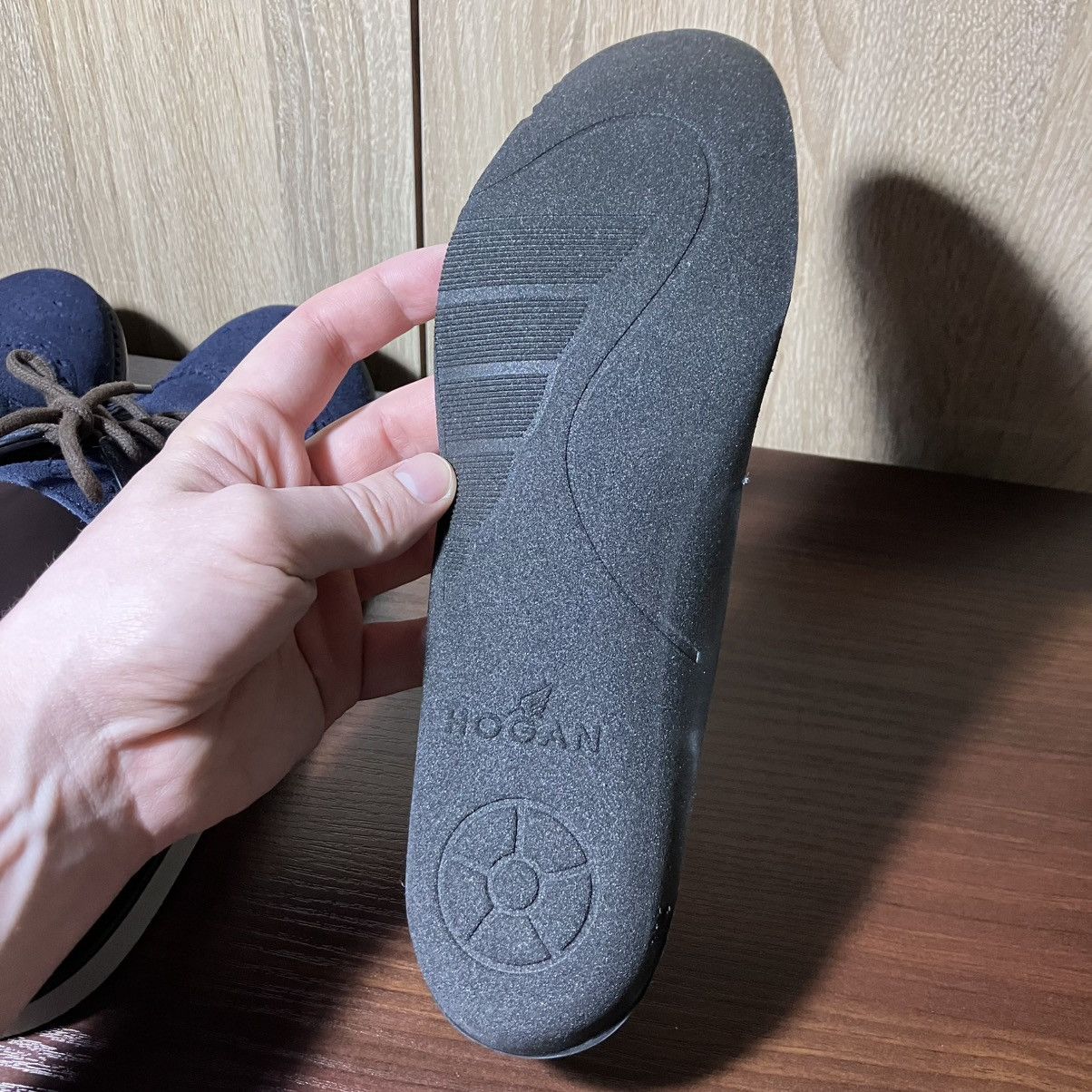 HOGAN Club Brogue Derby Suede Leather Shoes UK8.5 US10.5