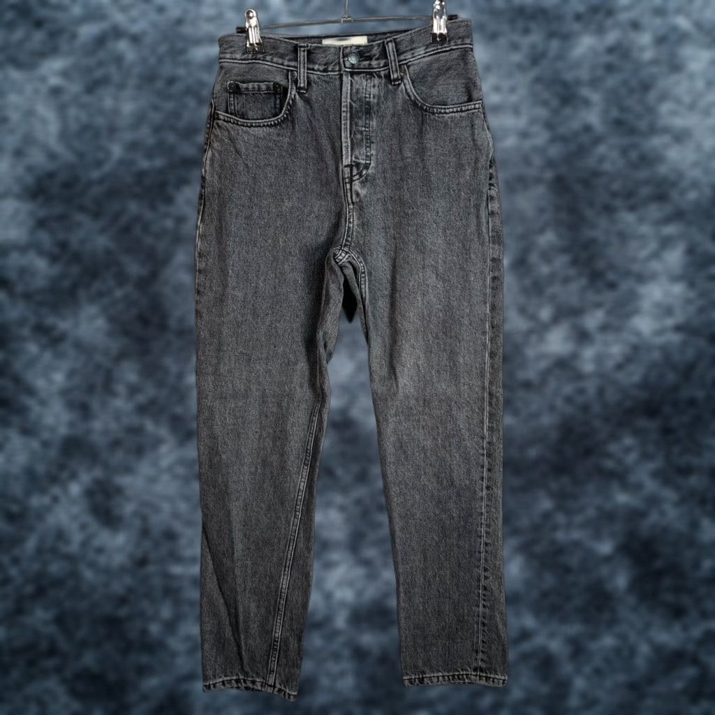 Everlane Everlane Jeans 25 Gray Denim 90s Organic Cotton High Rise Womens Tapered Modern Vintage 90s Mens Womens Boys Girls Size 42" / US 20 - 1 Thumbnail