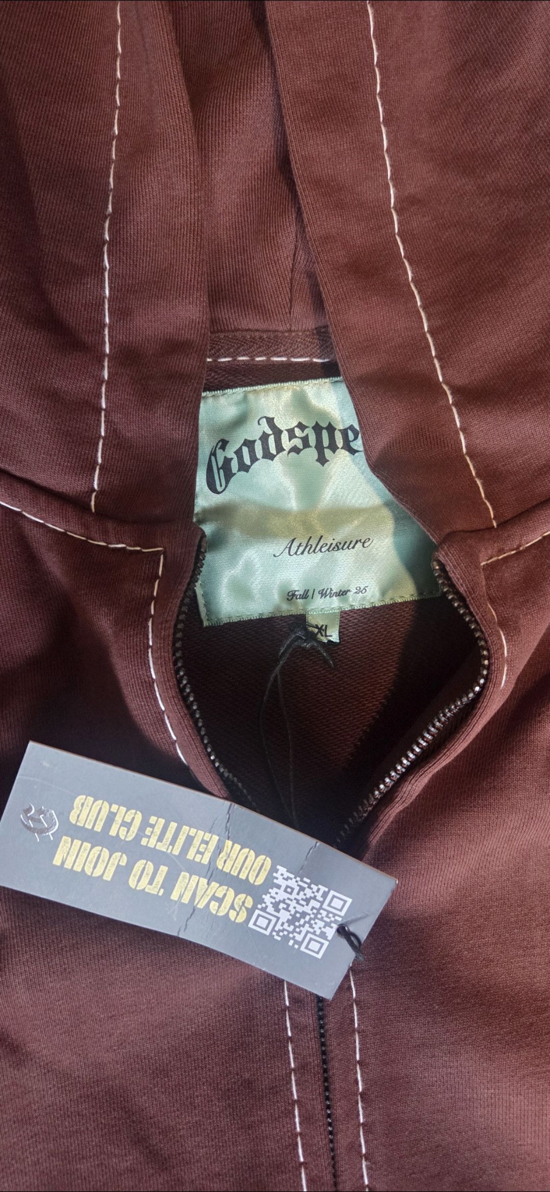 Godspeed Godspeed OG Logo Sweatsuit Stitched Mocha Size XLarge NWT Size US XL / EU 56 / 4 - 8 Thumbnail