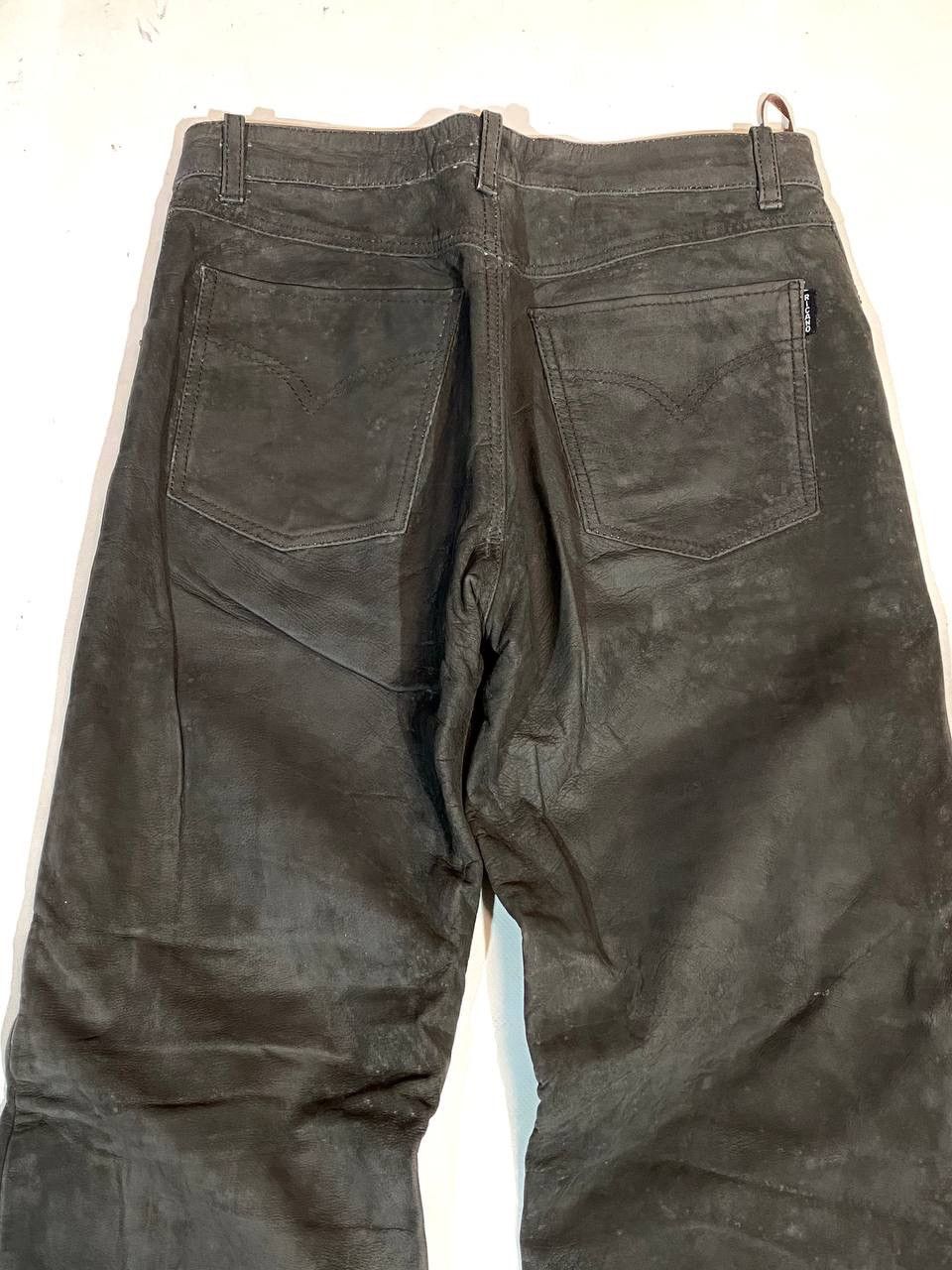 Leather × Vintage Vintage Rare Moto Biker Leather Pants Size US 30 / EU 46 - 8 Thumbnail