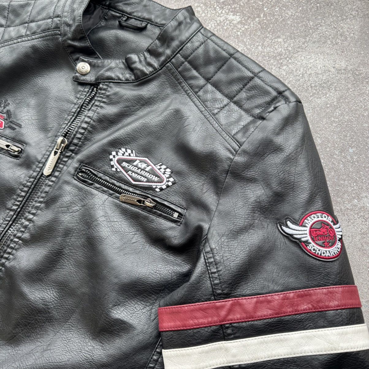 Hysteric Glamour Moto Racing Vintage Y2K Faux Leather Jacket Size US M / EU 48-50 / 2 - 8 Thumbnail