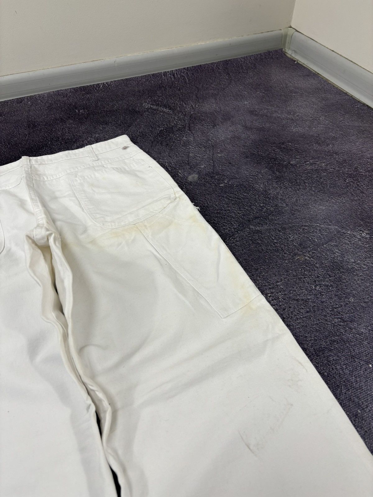 Dickies Vintage 90s Dickies USA White Carpenter Skate Baggy Pants Size US 36 / EU 52 - 6 Thumbnail