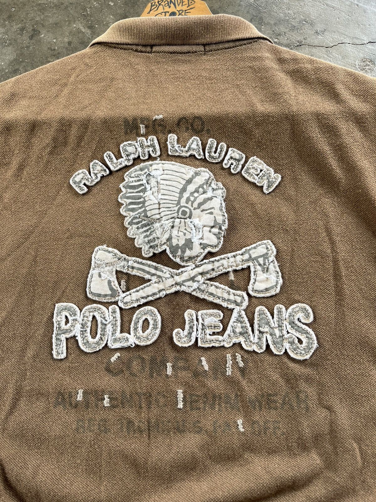 Polo Ralph Lauren × Vintage 💥Polo Ralph Lauren Red Indian Embroidery Polo Tees Size US M / EU 48-50 / 2 - 13 Thumbnail