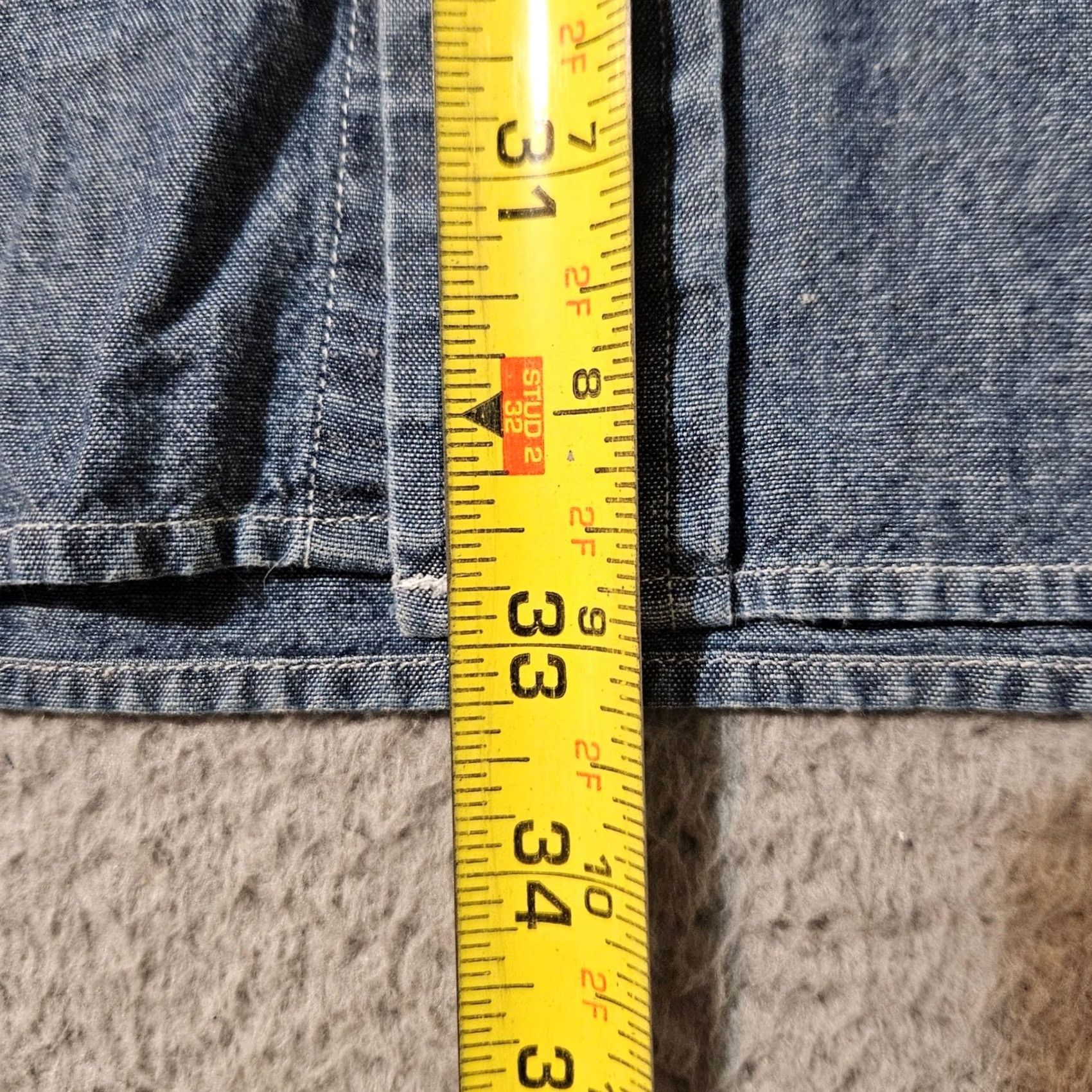 Tommy Hilfiger VINTAGE Tommy Hilfiger Shirt XL Men's 1990s Denim Chambray Grunge Spellout Size US XL / EU 56 / 4 - 6 Thumbnail