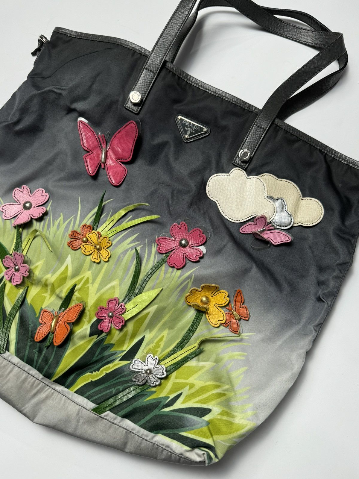 Prada Prada | Saffiano Trimmed | Garden City Tote Bag | Size ONE SIZE - 2 Thumbnail