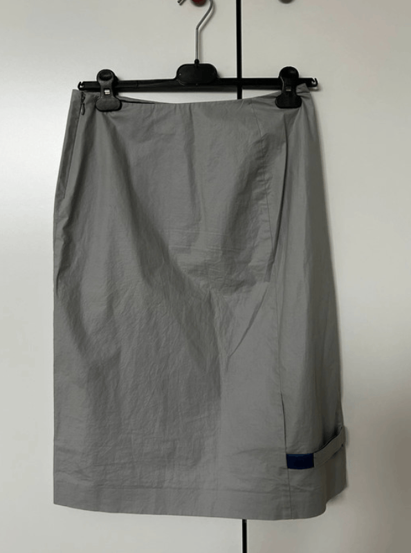 Armani Exchange Armani Skirt Sport Midi Nylon 90s 2000s Zip EX0154 Size 27" / US 4 / IT 40 - 1 Thumbnail