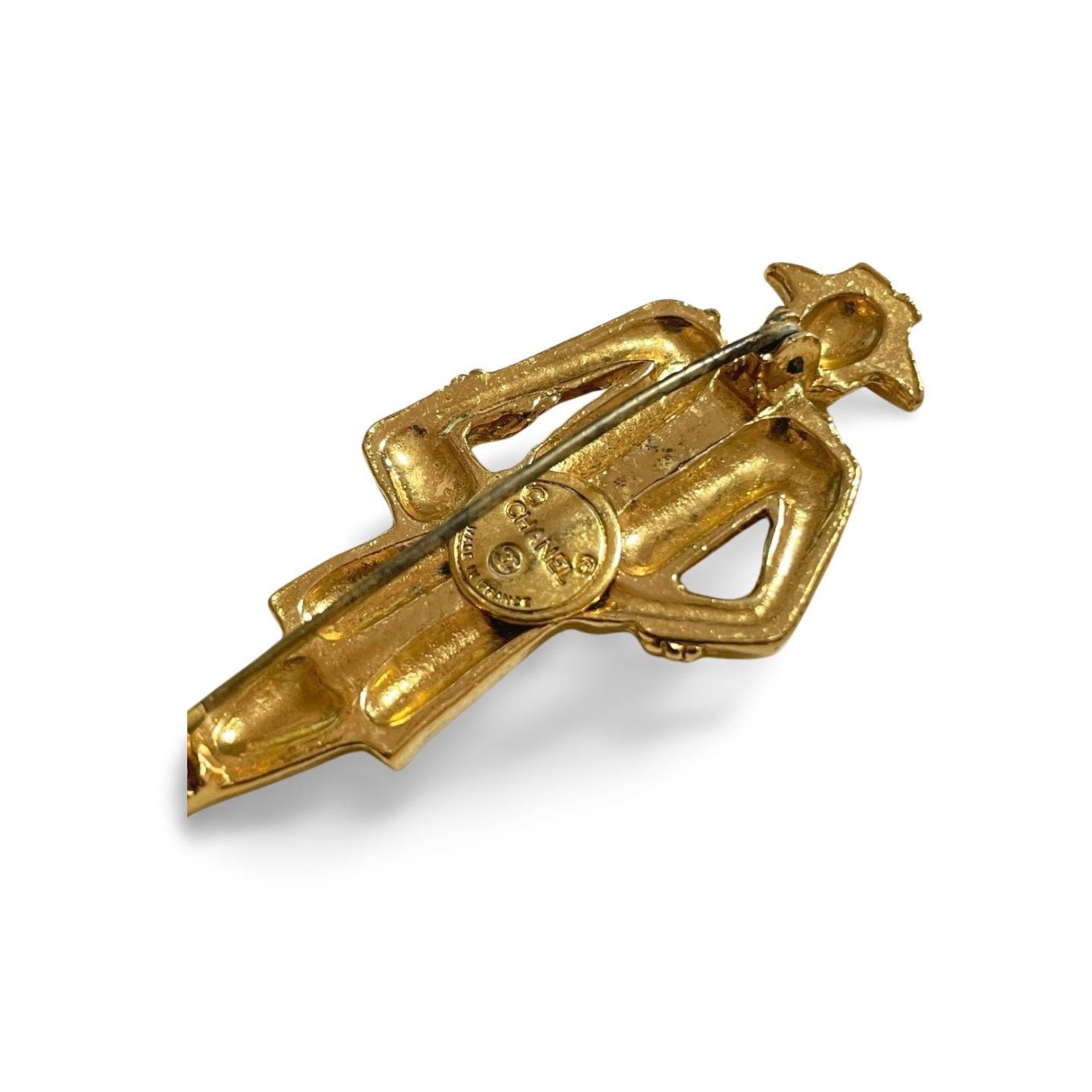 Chanel Vintage CHANEL Gold tone brooch in Chanel mademoiselle Size ONE SIZE - 2 Thumbnail