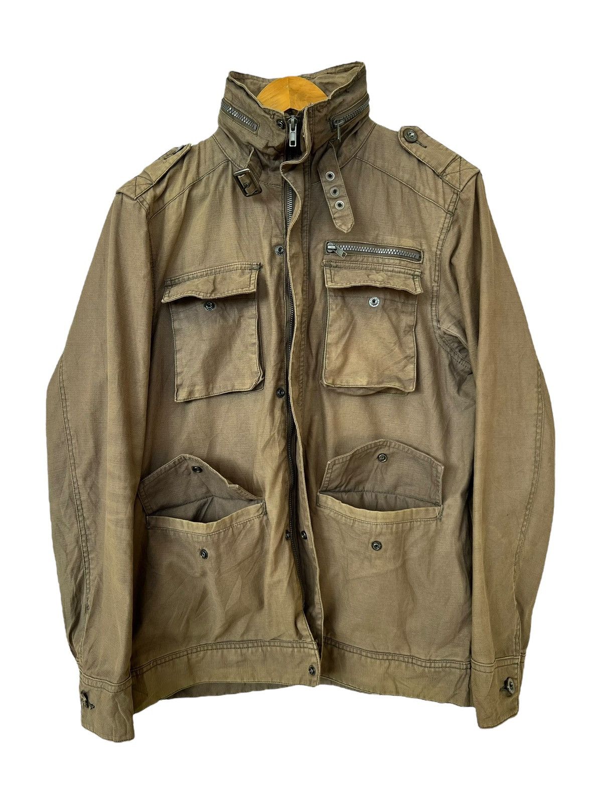 Japanese Brand Back Rush Multipocket Military Green Jacket Size US M / EU 48-50 / 2 - 4 Thumbnail