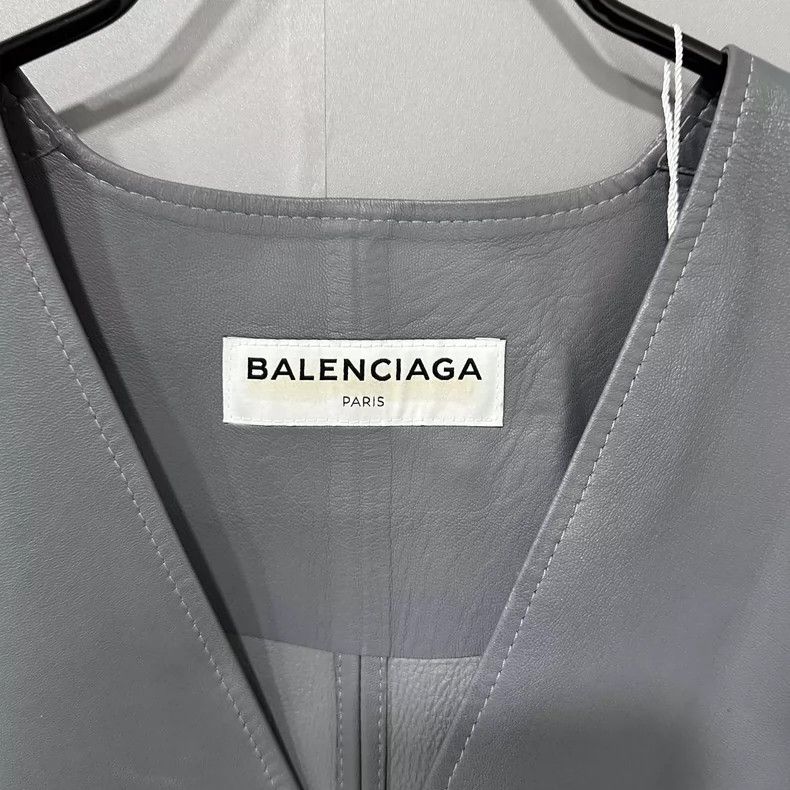 Balenciaga Balenciaga Sleeveless leather vest 2502-Nextarrow Size 36R - 4 Thumbnail