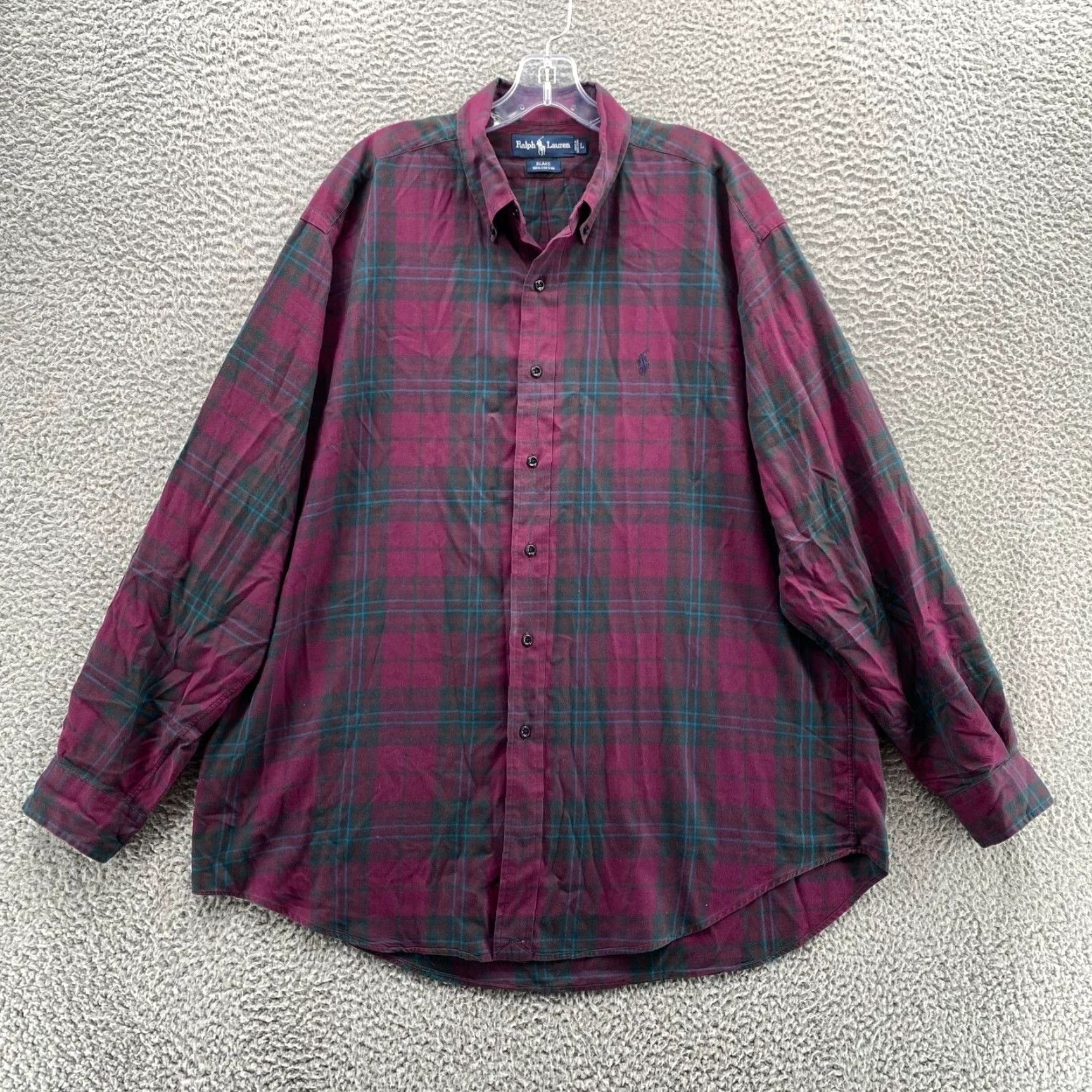 Polo Ralph Lauren Polo Ralph Lauren Flannel Button-Down Blake Plaid 100% Cotton Men's Large L Multicolor Plaid Pattern Shirt Size US L / EU 52-54 / 3 - 2 Thumbnail