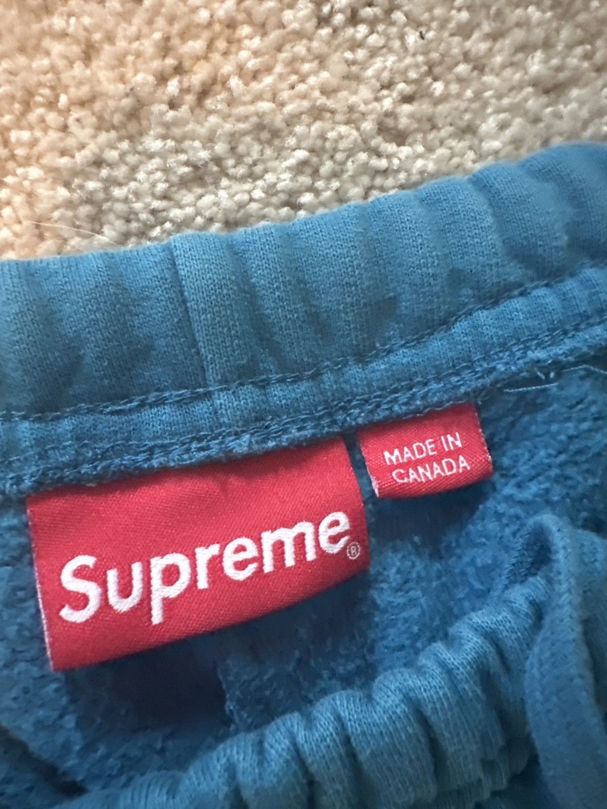 Supreme Supreme Leg Embroidery Sweatshort Dark Aqua Size US 38 / EU 54 - 3 Thumbnail