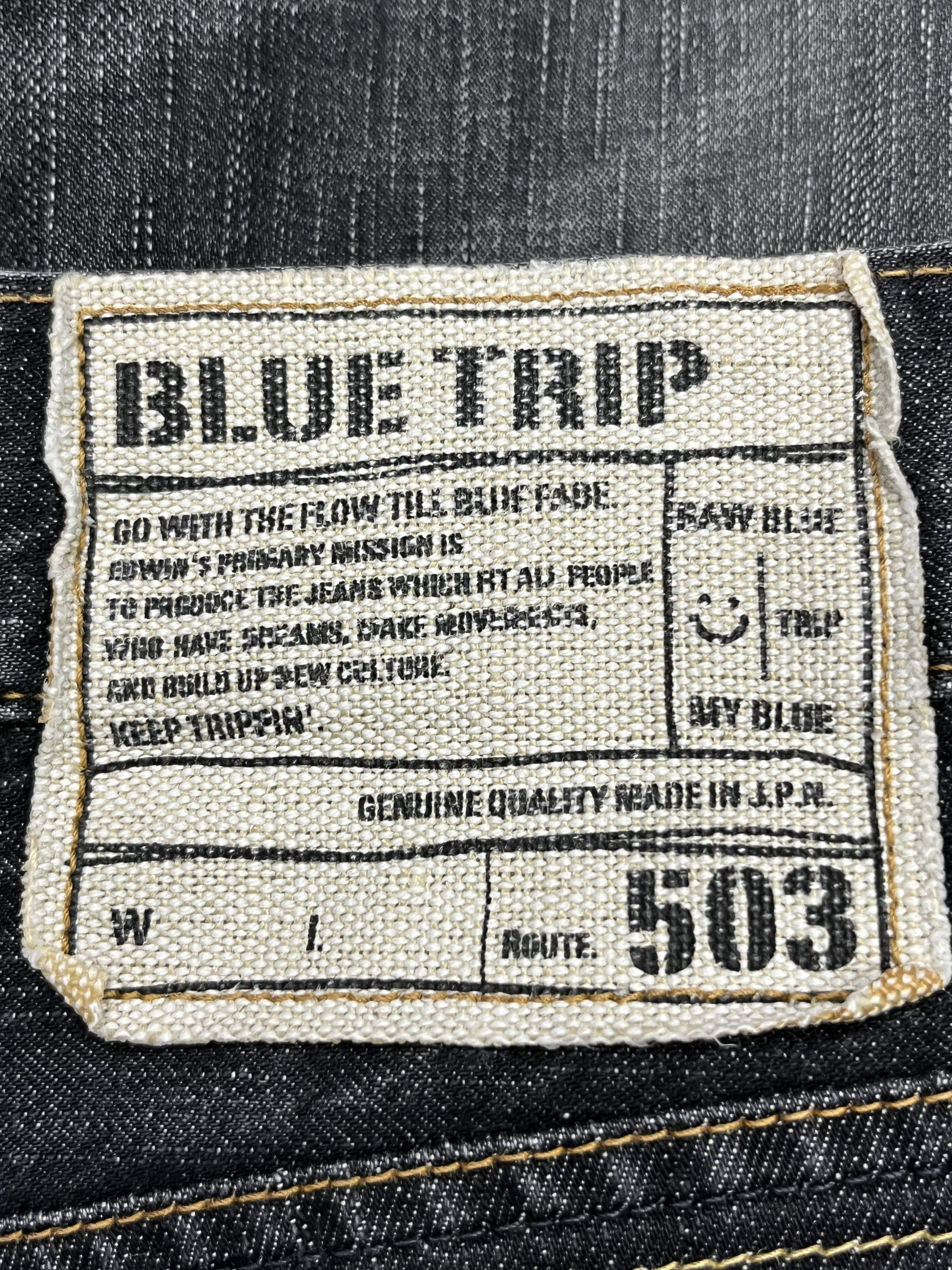 Edwin × If Six Was Nine × Le Grande Bleu (L.G.B.) FYE FLARE💥EDWIN BLUE TRIP Distressed Black MADE IN JAPAN💥 Size US 34 / EU 50 - 11 Thumbnail