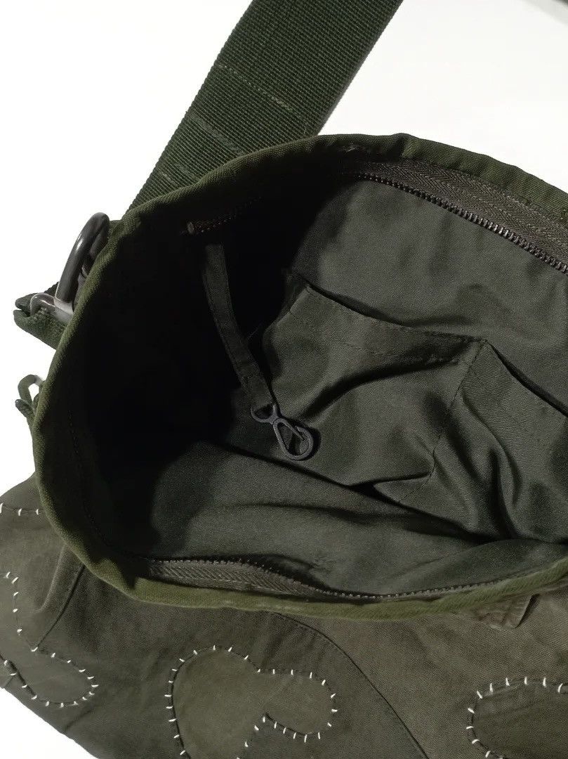 Japanese Brand Vintage Dutch Military Patchwork Sashiko Canvas Sling Bag Size ONE SIZE - 9 Thumbnail