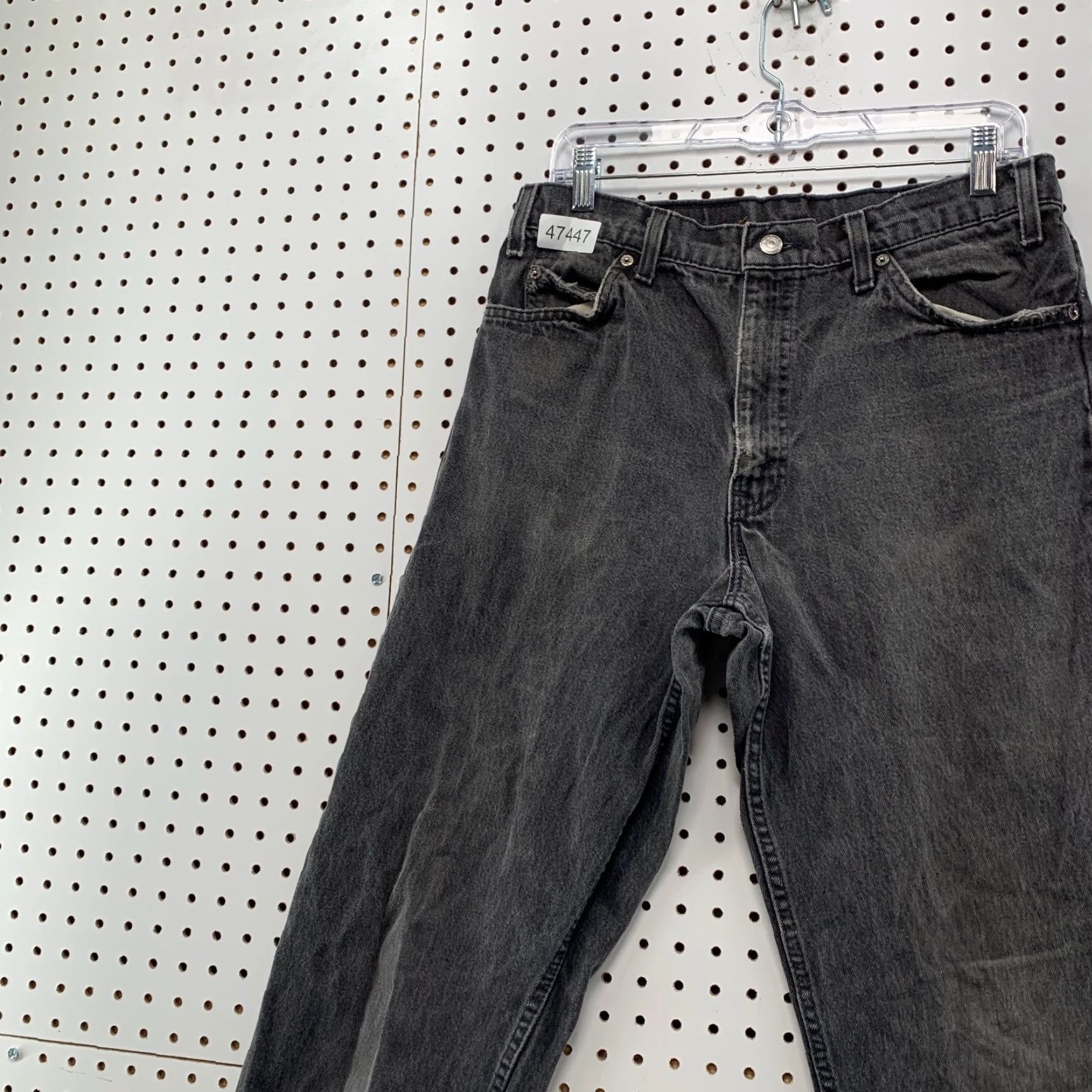 Levi's VINTAGE Levi's 550 Jeans Mens 31x33 Black Denim 90s USA Tapered 5-Pocket Size US 31 - 7 Thumbnail