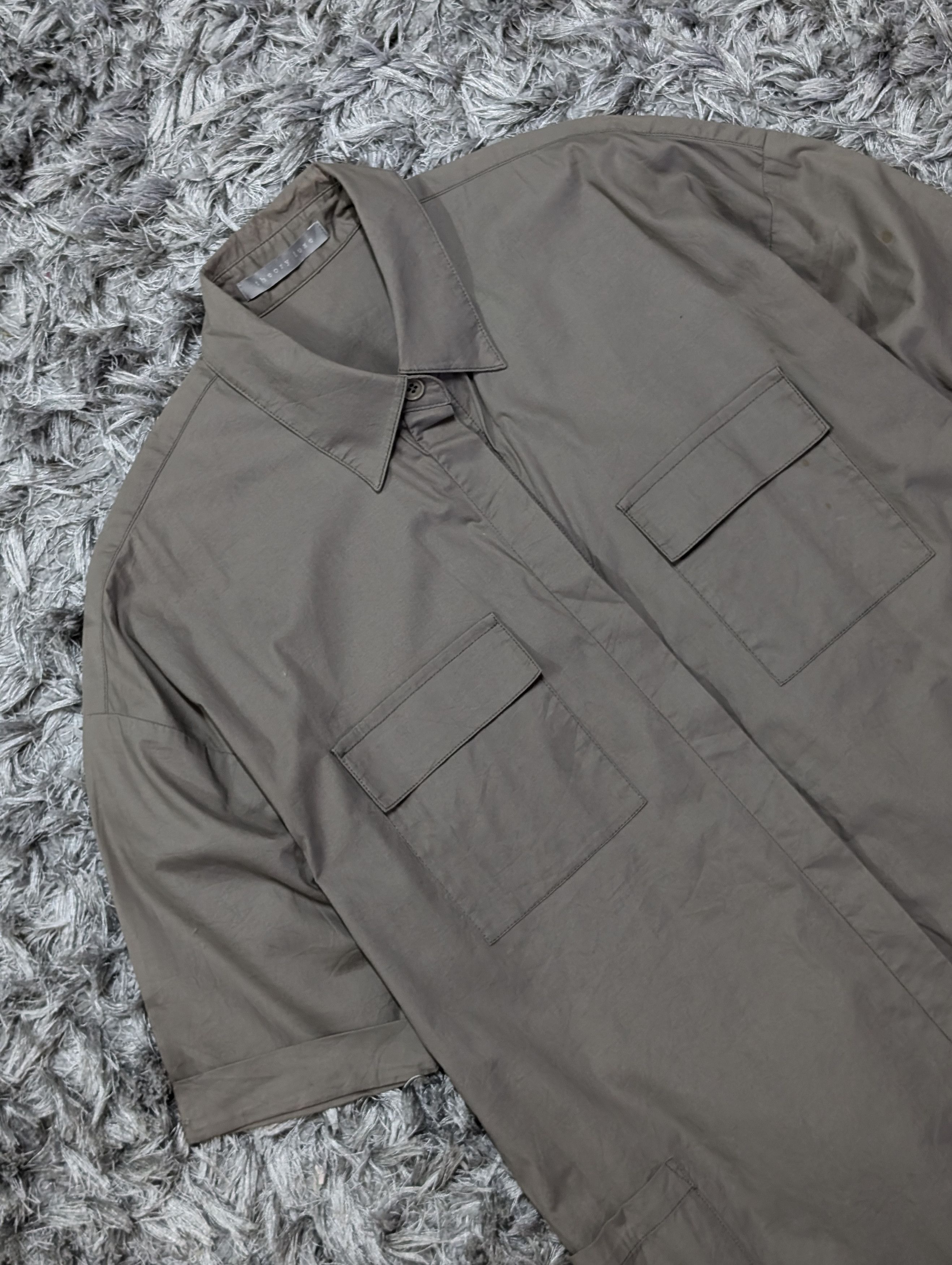 Theory Vintage Theory Luxe Blouse Button Up Short Sleeve Shirt Size M / US 6-8 / IT 42-44 - 4 Thumbnail
