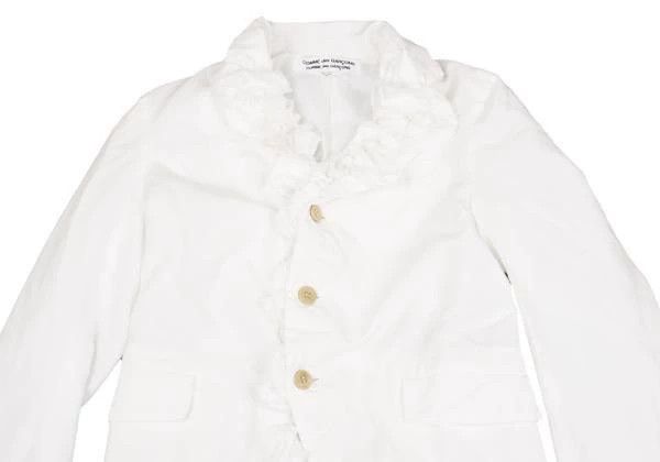 Comme des Garcons Comme Des Garcons White Retro Lace Design Blazer Size XS / US 0-2 / IT 36-38 - 4 Thumbnail
