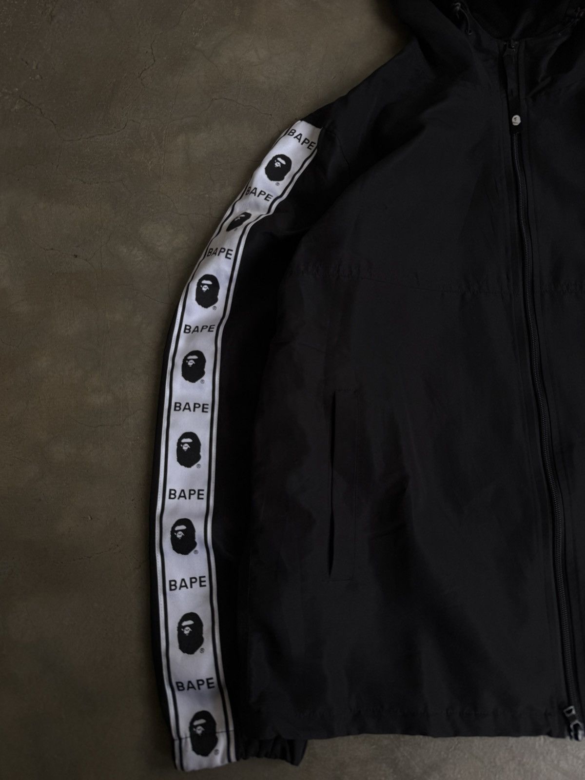Bape Bape summer 2018 tape line windbreaker jacket Size US L / EU 52-54 / 3 - 5 Thumbnail