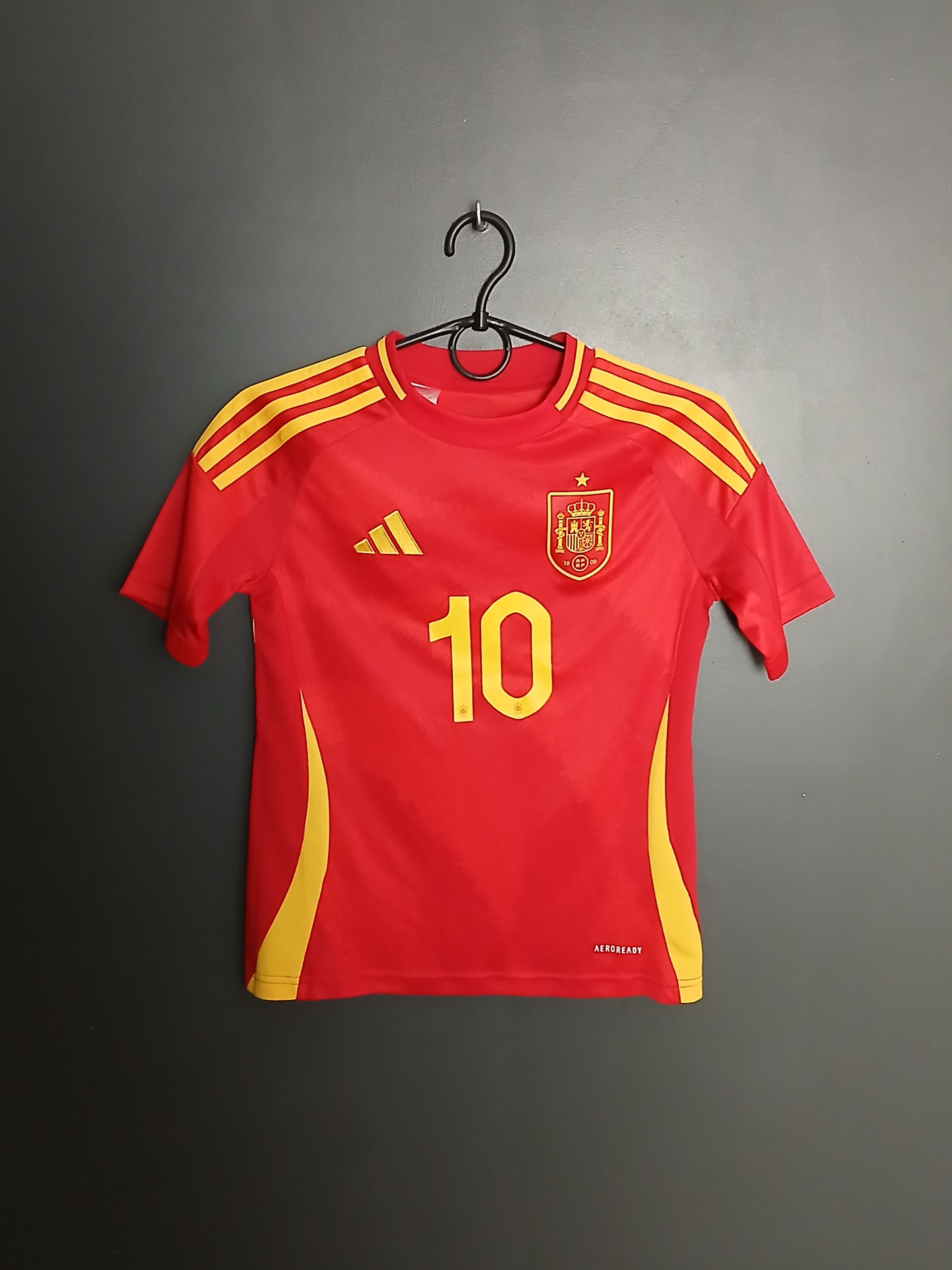 Adidas KIDS Spain National Football Team 24/25 Home Jersey T-Shirt Size US XXS / EU 40 - 1 Thumbnail