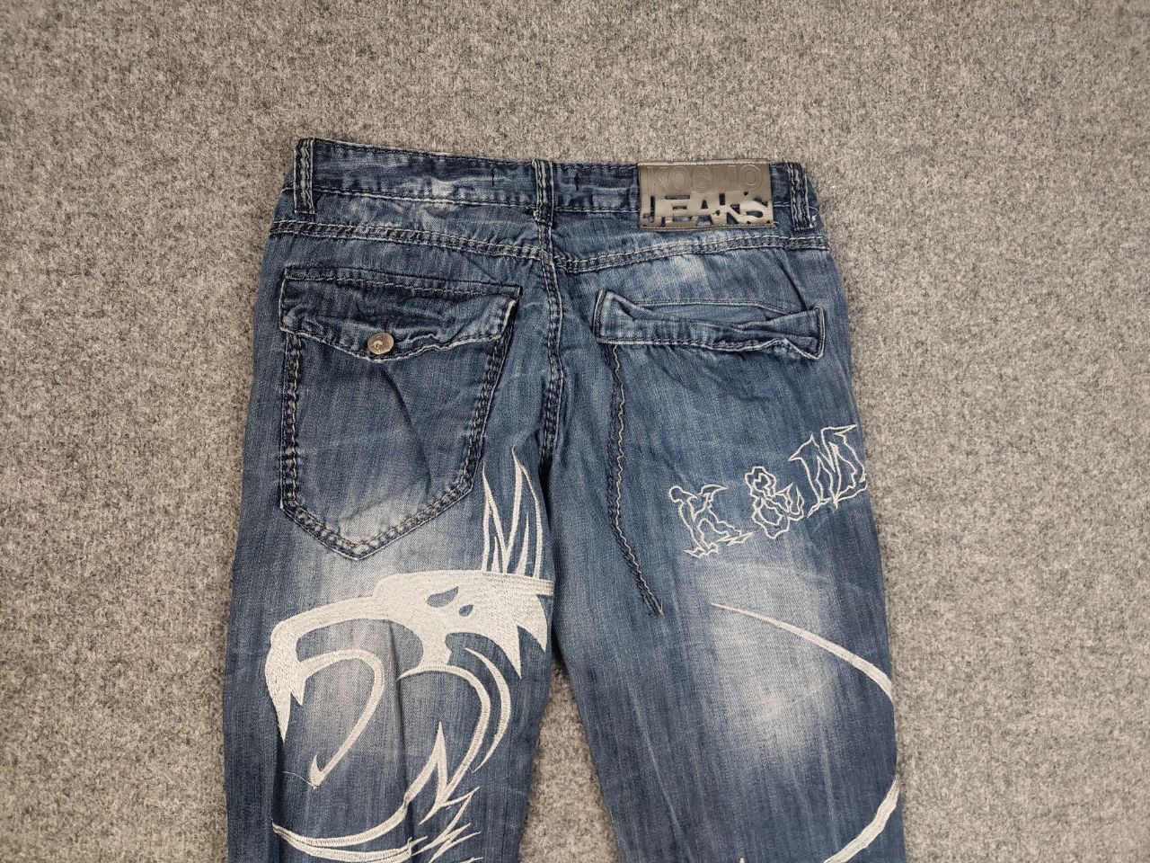 If Six Was Nine Vintage if six was nine style Opium Kosmo Japan baggy Jeans Size US 34 / EU 50 - 10 Thumbnail