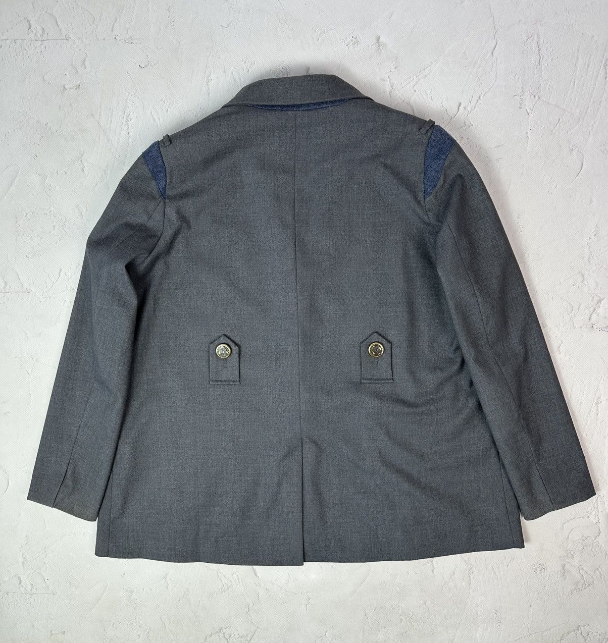 Vintage Vintage Grey Interesting Design Blazer Jacket Size US M / EU 48-50 / 2 - 9 Thumbnail
