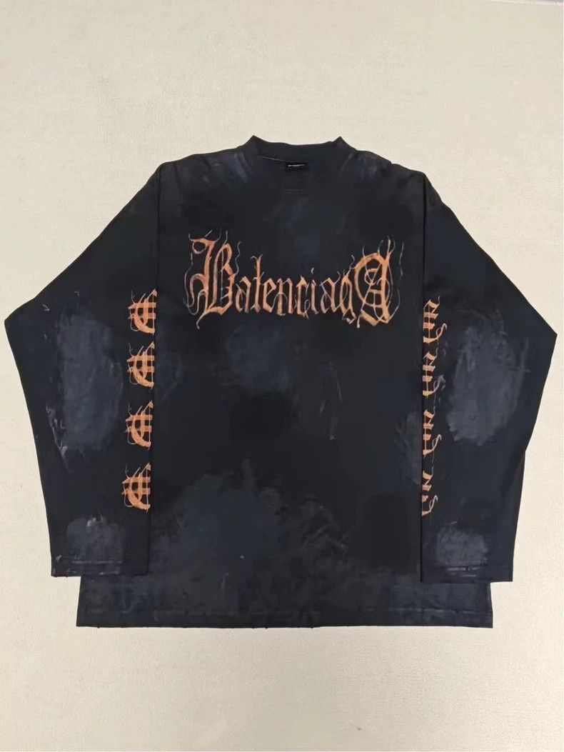 Balenciaga Balenciaga Oversized Long Sleeve Sweatshirt-2505 Size US L / EU 52-54 / 3 - 1 Thumbnail