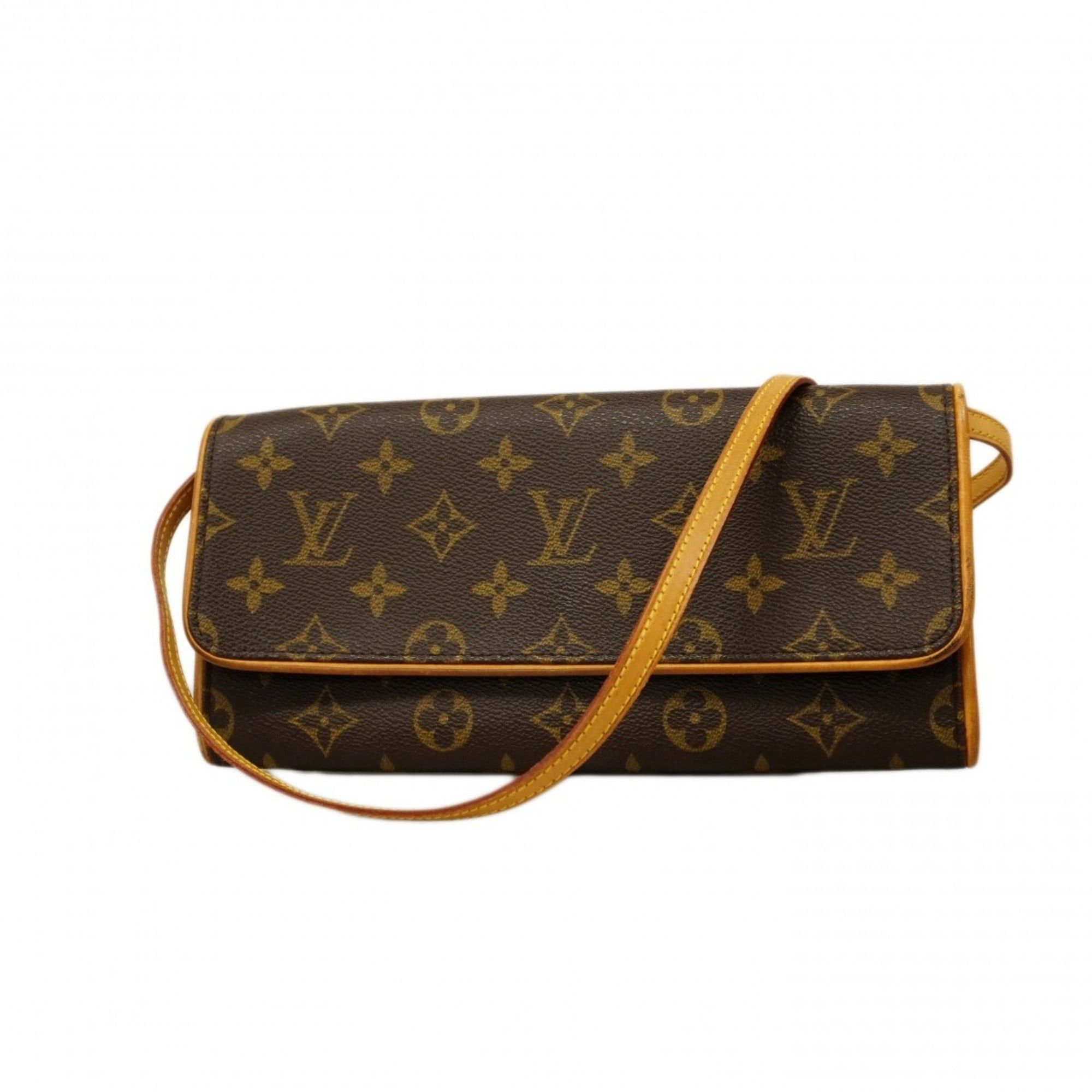 Louis Vuitton Monogram Pochette Twin Gm Shoulder Bag M51852 Brown Women's