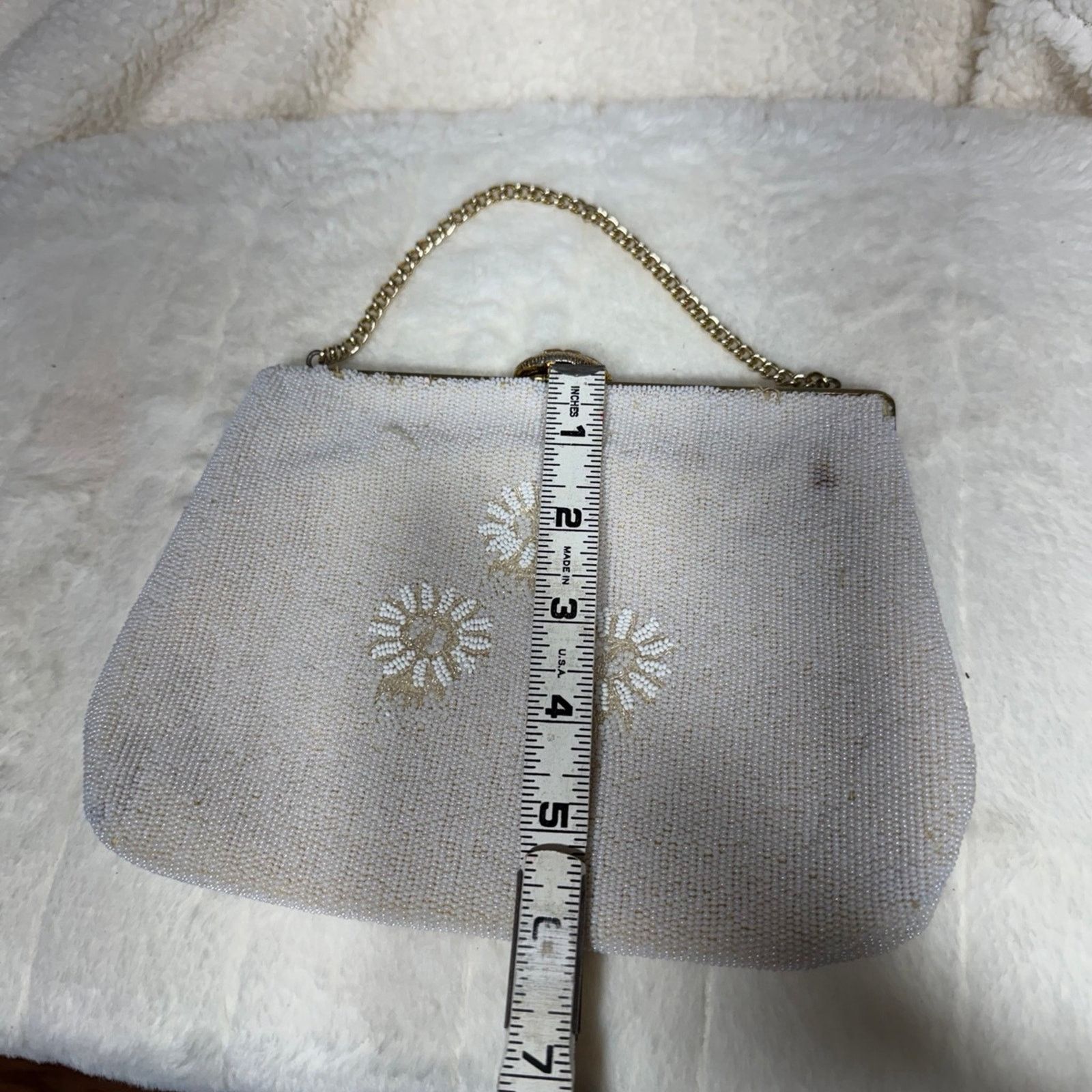 NBDN Nobrandedon VTG Belgium made hand beaded clutch Size ONE SIZE - 3 Thumbnail
