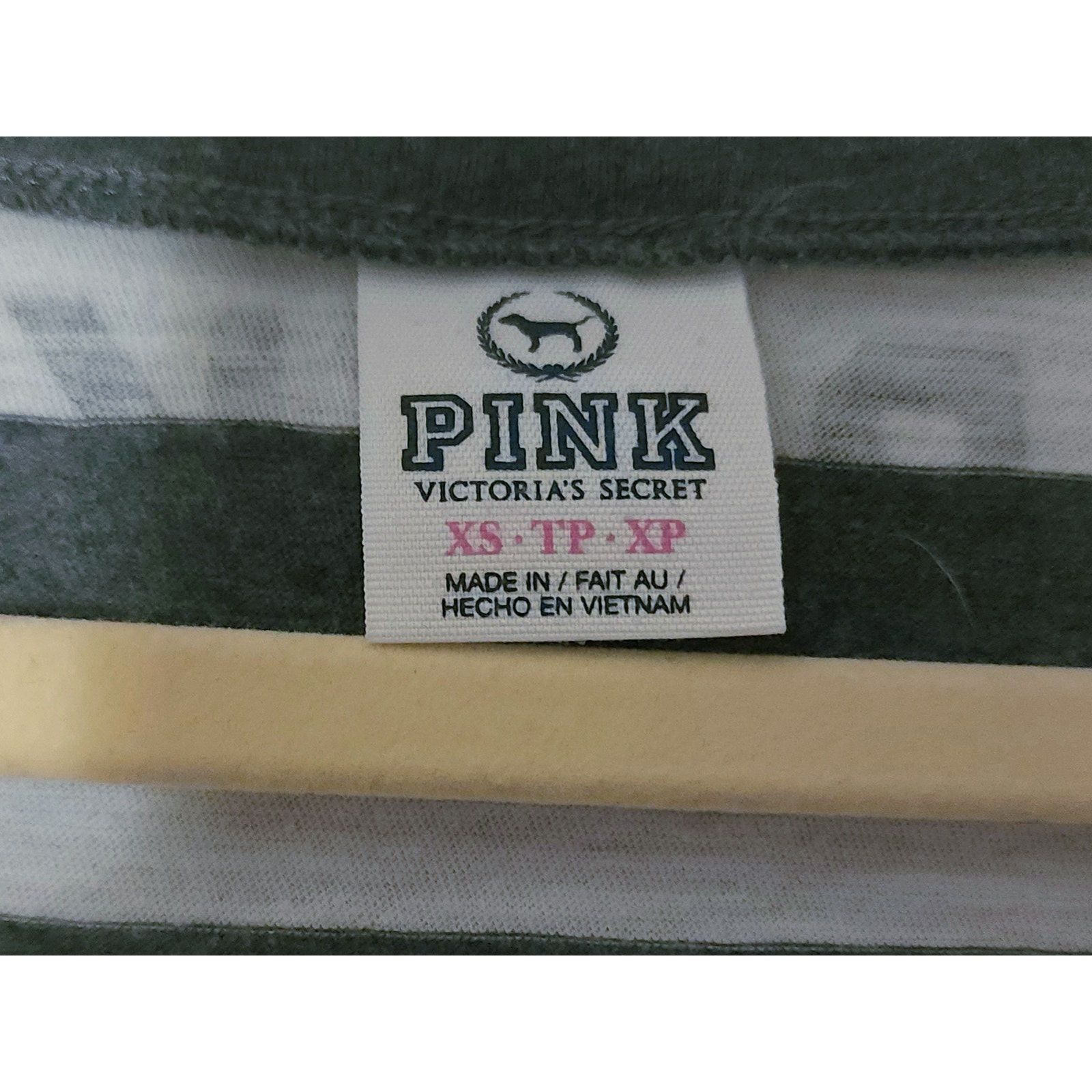 Victoria's Secret VICTORIA'S SECRET Love Pink Croptop Top Black Striped XS Size XS / US 0-2 / IT 36-38 - 3 Thumbnail