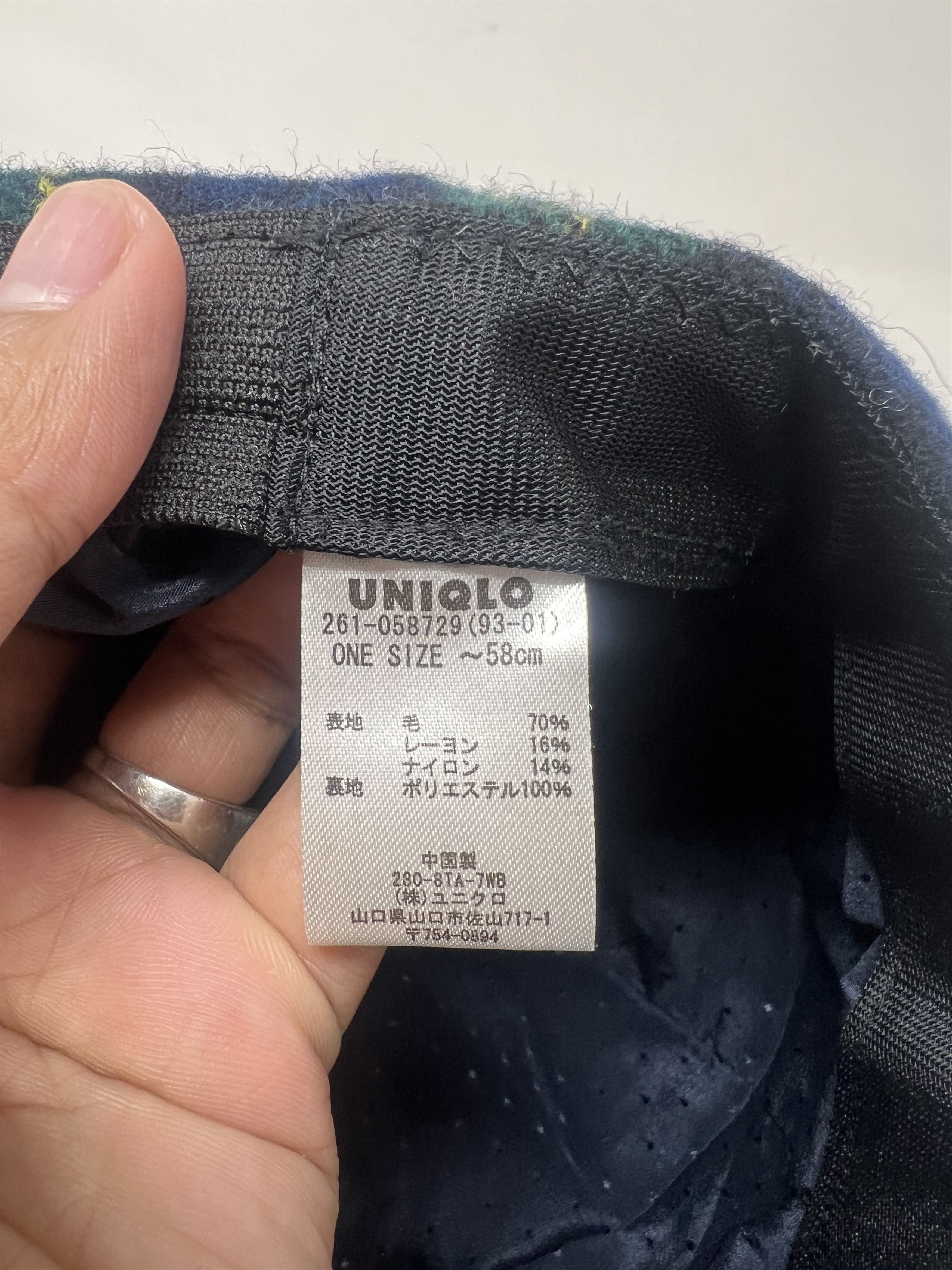 Uniqlo Houndstooth Plaid Newsboy Cap Size ONE SIZE - 9 Thumbnail