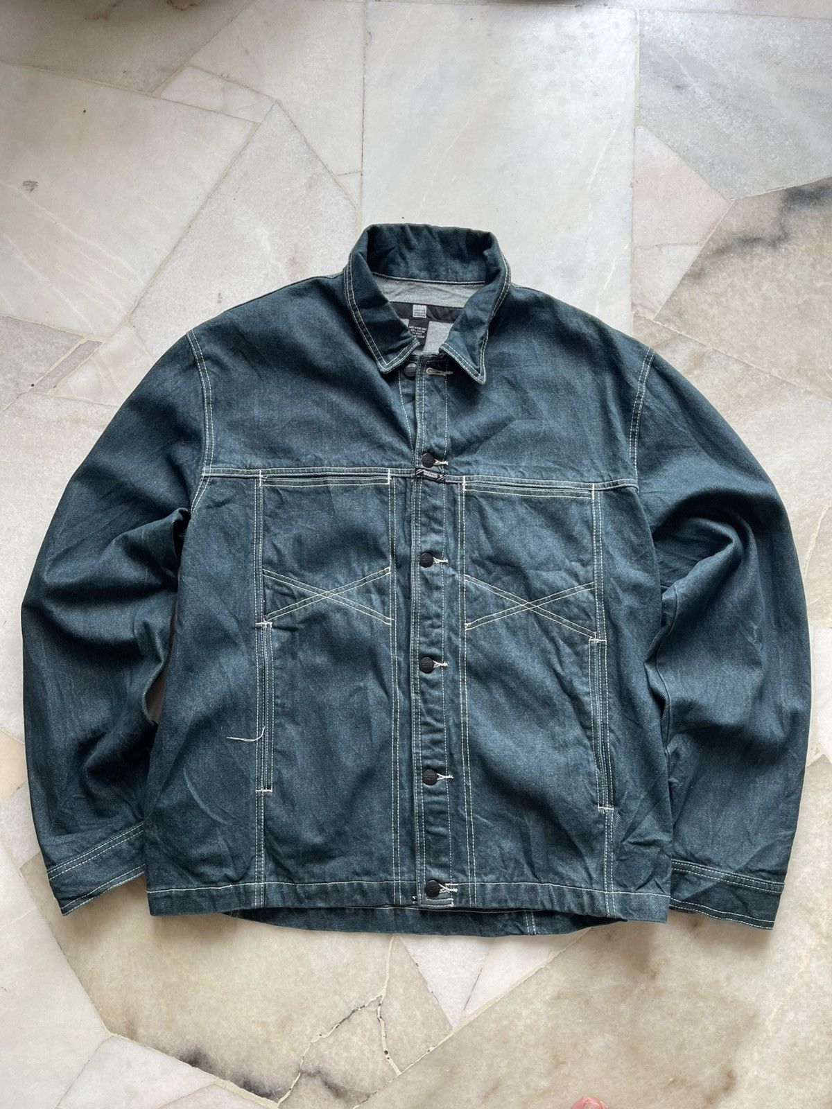 CLOSED × Marithe + Francois Girbaud 2000s Marithe Francois Girbaud Denim Jacket Size US XL / EU 56 / 4 - 3 Thumbnail