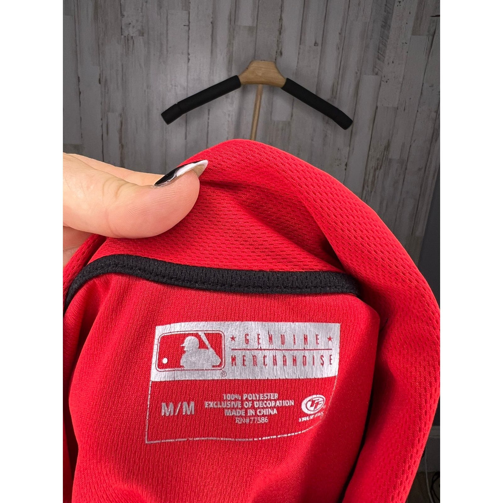 MLB Cincinnati Reds Men's Polo Shirt Red Medium Short Sleeve Size US M / EU 48-50 / 2 - 4 Thumbnail