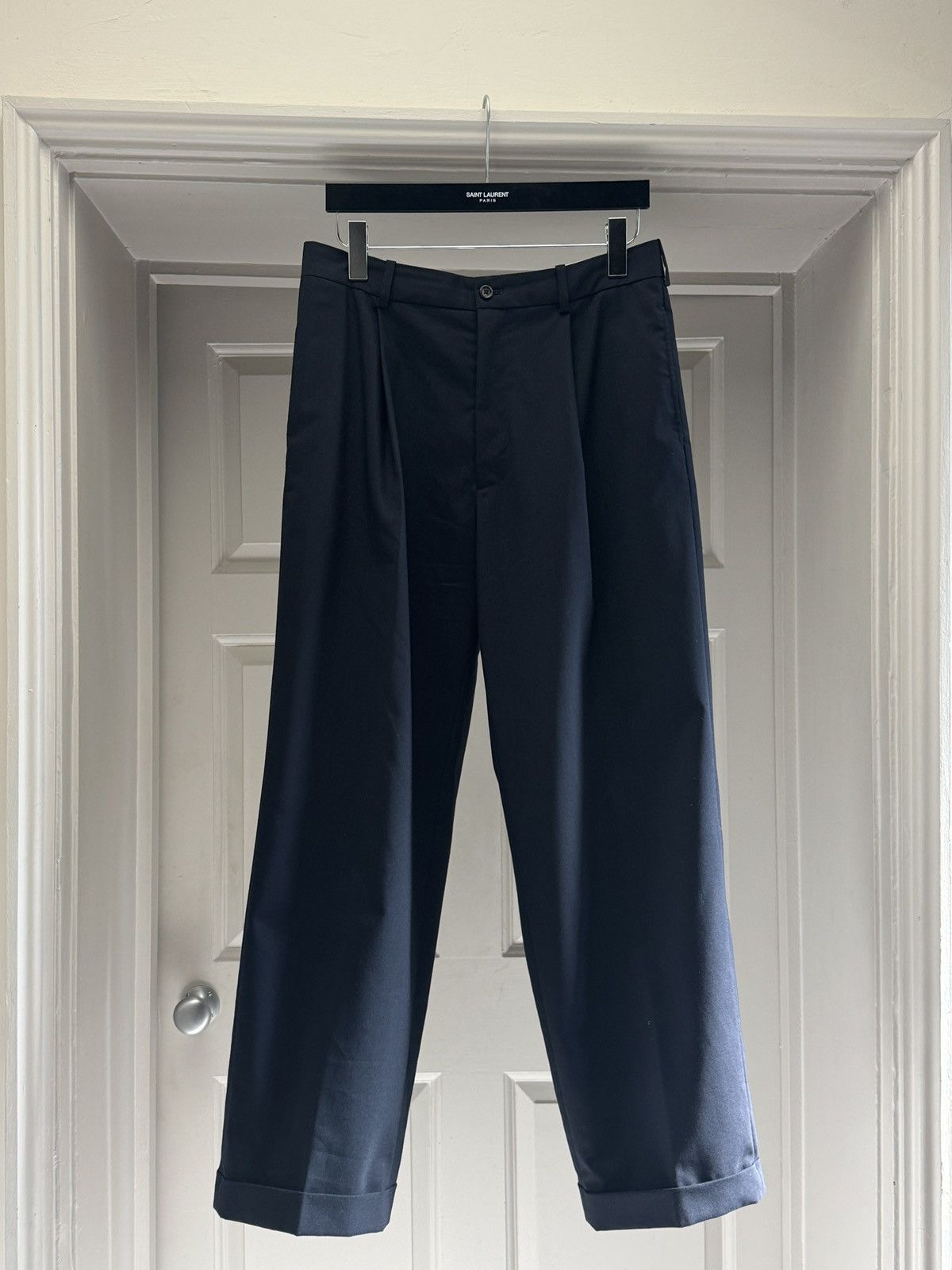 The Row The Row Mens Keenan Dark Blue Trousers size US 30 (fits 32) Size US 30 / EU 46 - 2 Thumbnail