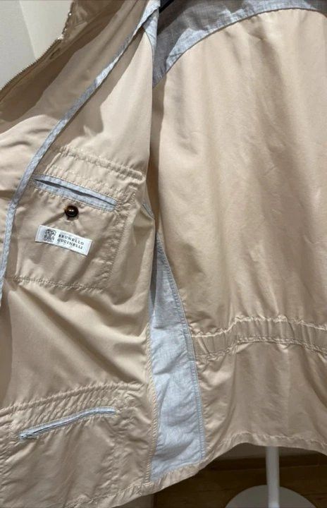 Brunello Cucinelli Brunello Cucinelli Field Jacket Size 54 Beige Size US L / EU 52-54 / 3 - 5 Thumbnail
