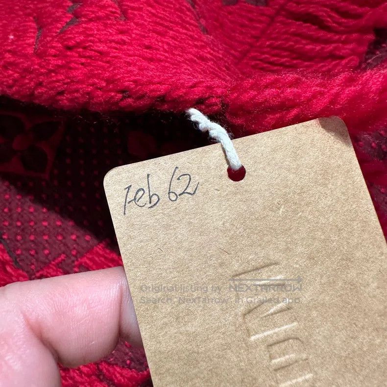 Louis Vuitton Louis Vuitton Logo mania Wool Wool Scarf Size ONE SIZE - 5 Thumbnail