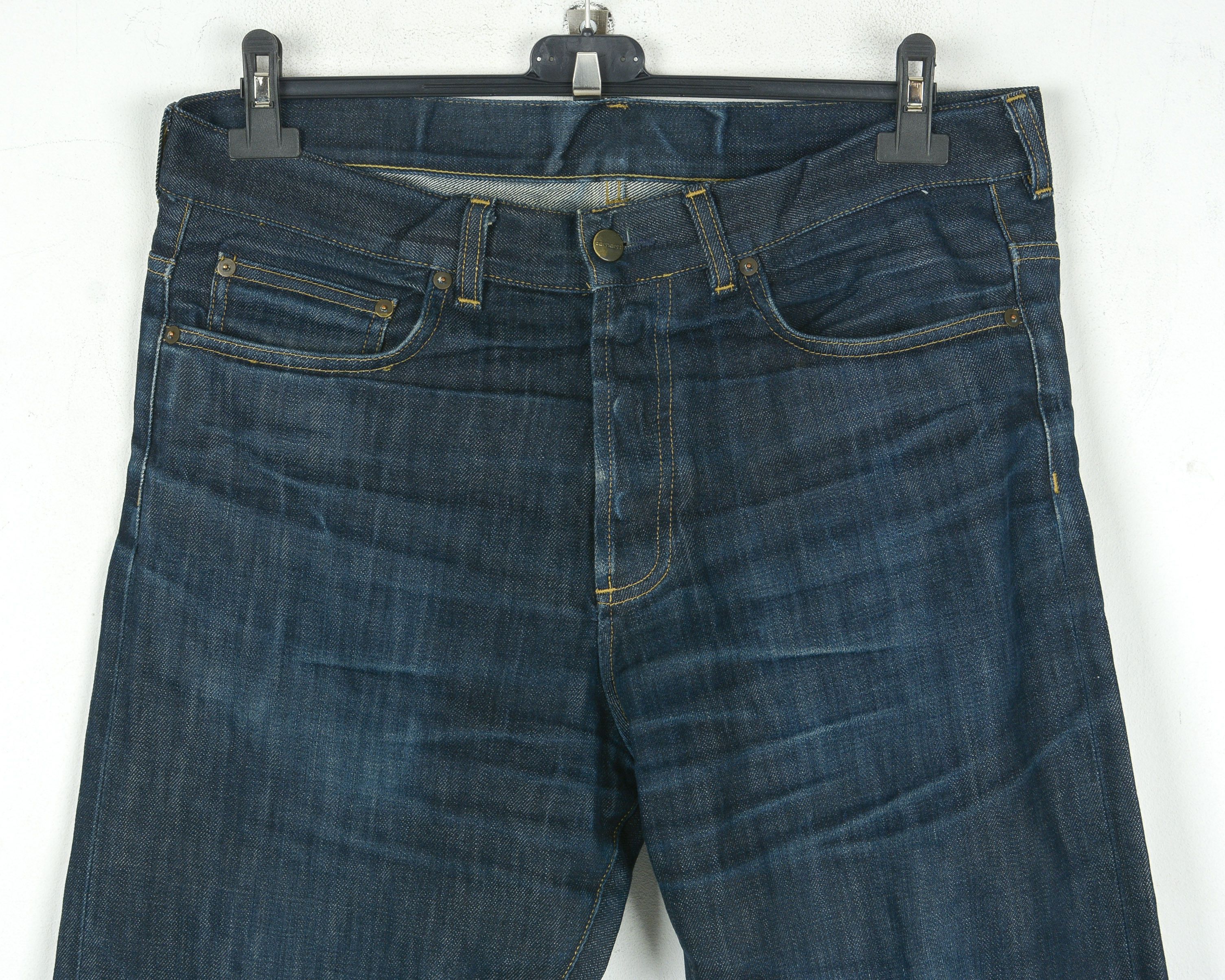 Carhartt × Carhartt Wip Leyton Pant Selvedge Vtg W32 L32 Reg Straight Jeans Denim Size US 32 / EU 48 - 2 Thumbnail