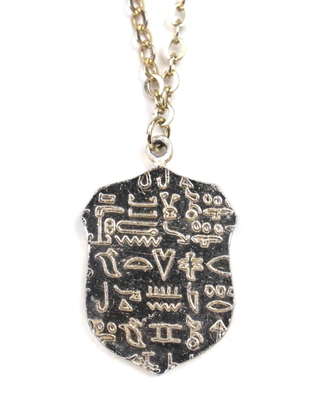 Hysteric Glamour 2000S JAPANESE MADE EGYPTIAN HIEROGLYPH SHIELD NECKLACE Size ONE SIZE - 4 Thumbnail