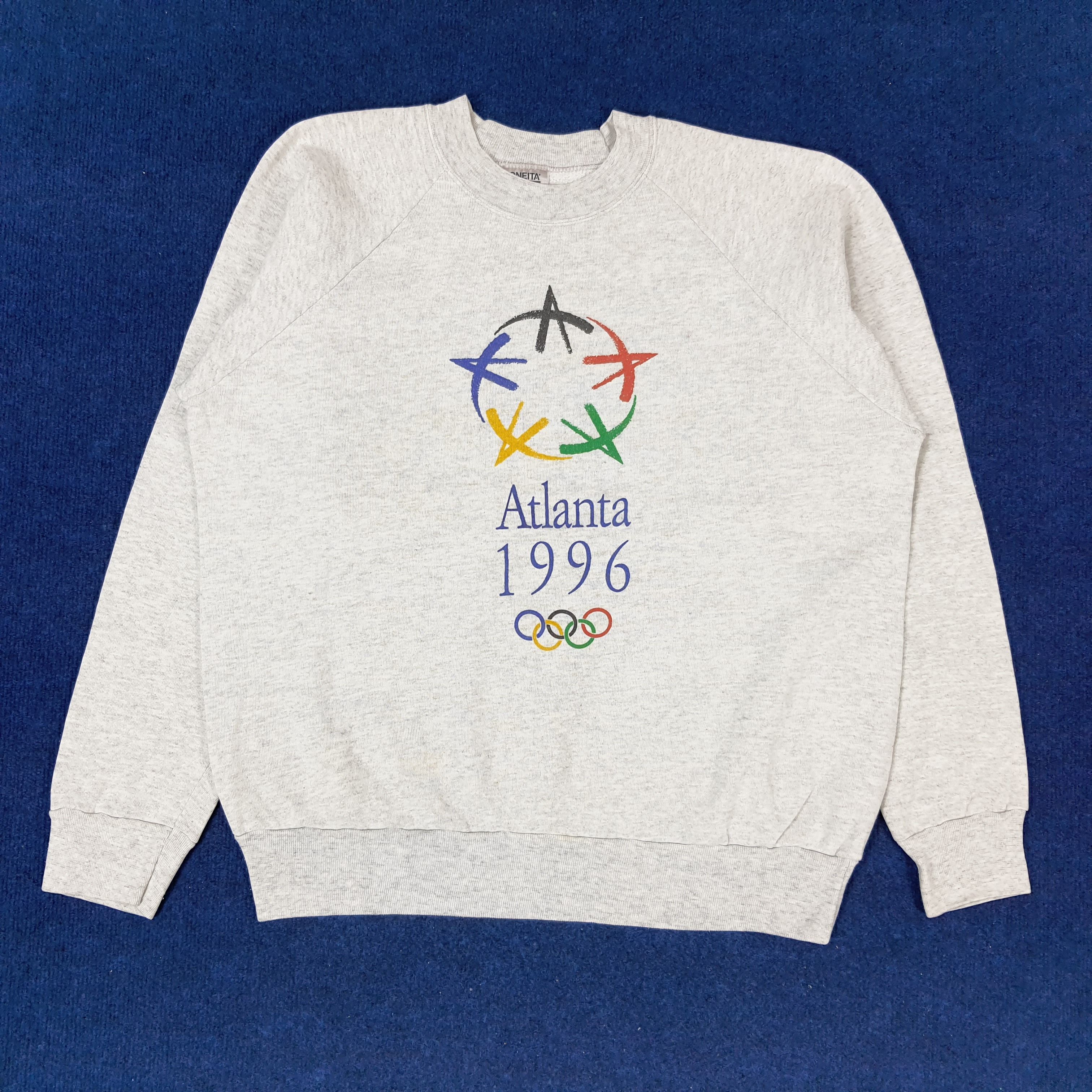USA Olympics × Vintage Vintage Atlanta 1996 Olympics Sweatshirt Size US L / EU 52-54 / 3 - 1 Thumbnail